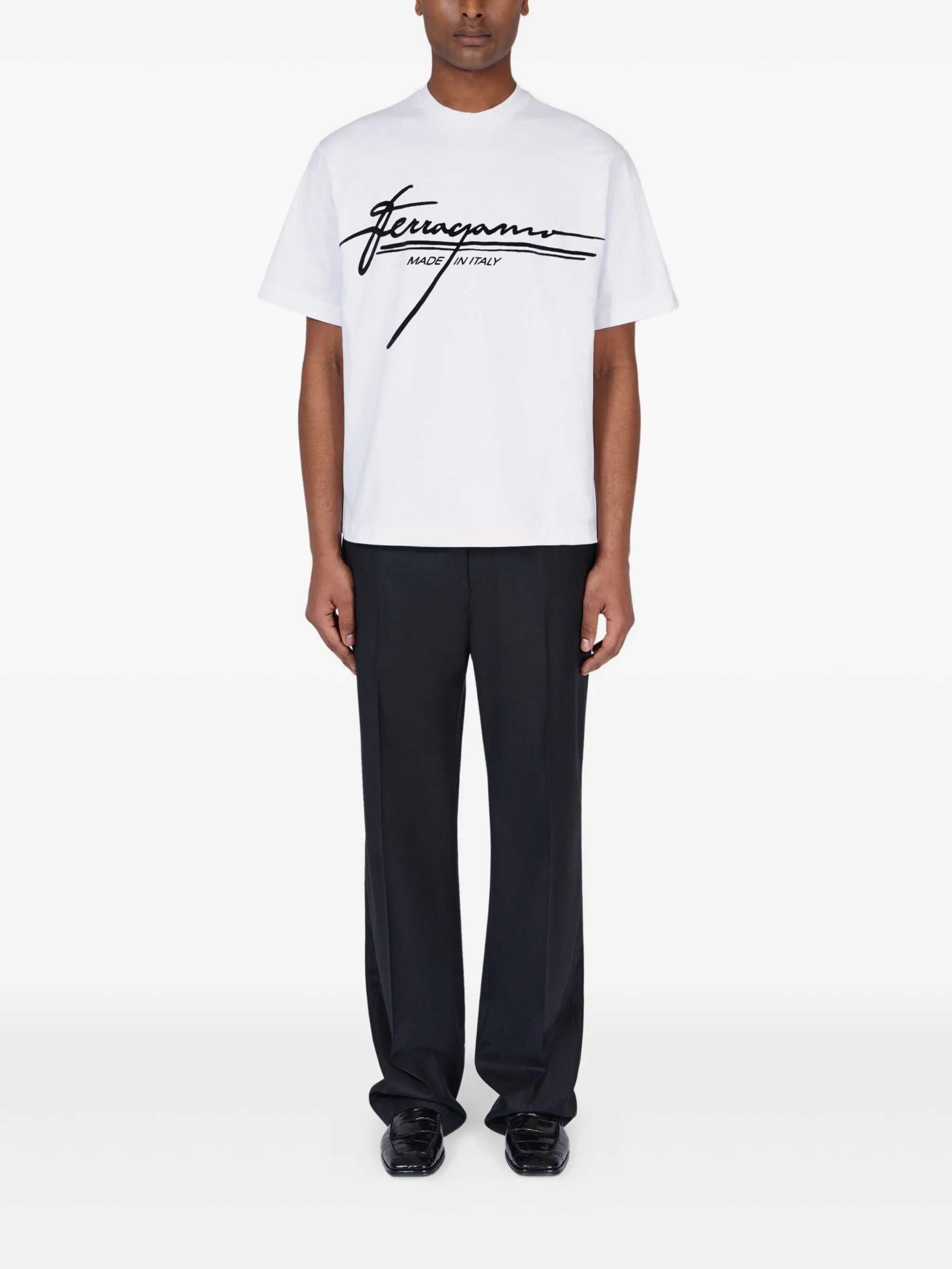 Ferragamo Logo-print Cotton T-shirt - 3