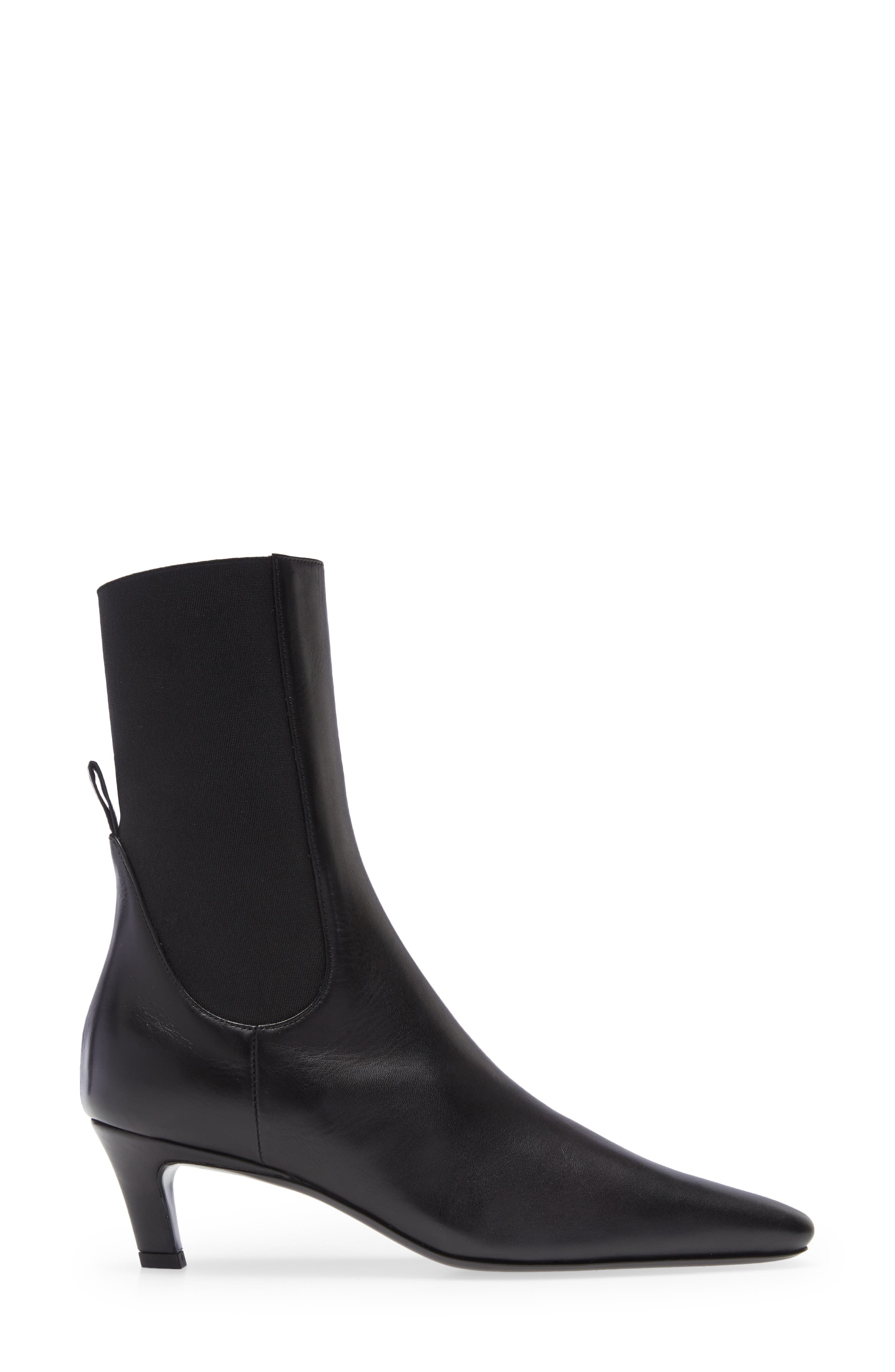 TOTEME The Mid Heel Bootie in Black at Nordstrom - 3