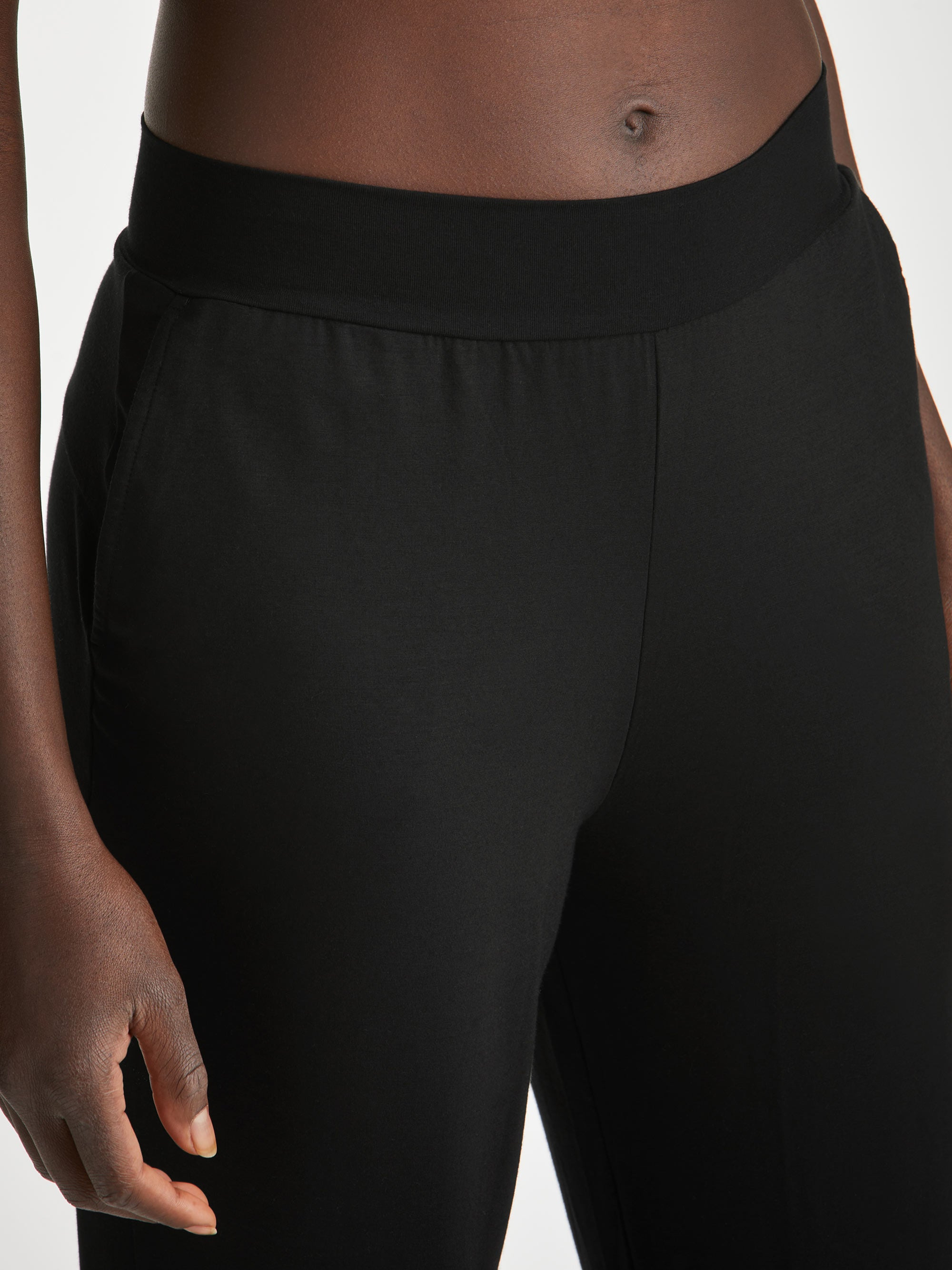 Women's Track Pants Basel Micro Modal Stretch Black - 3
