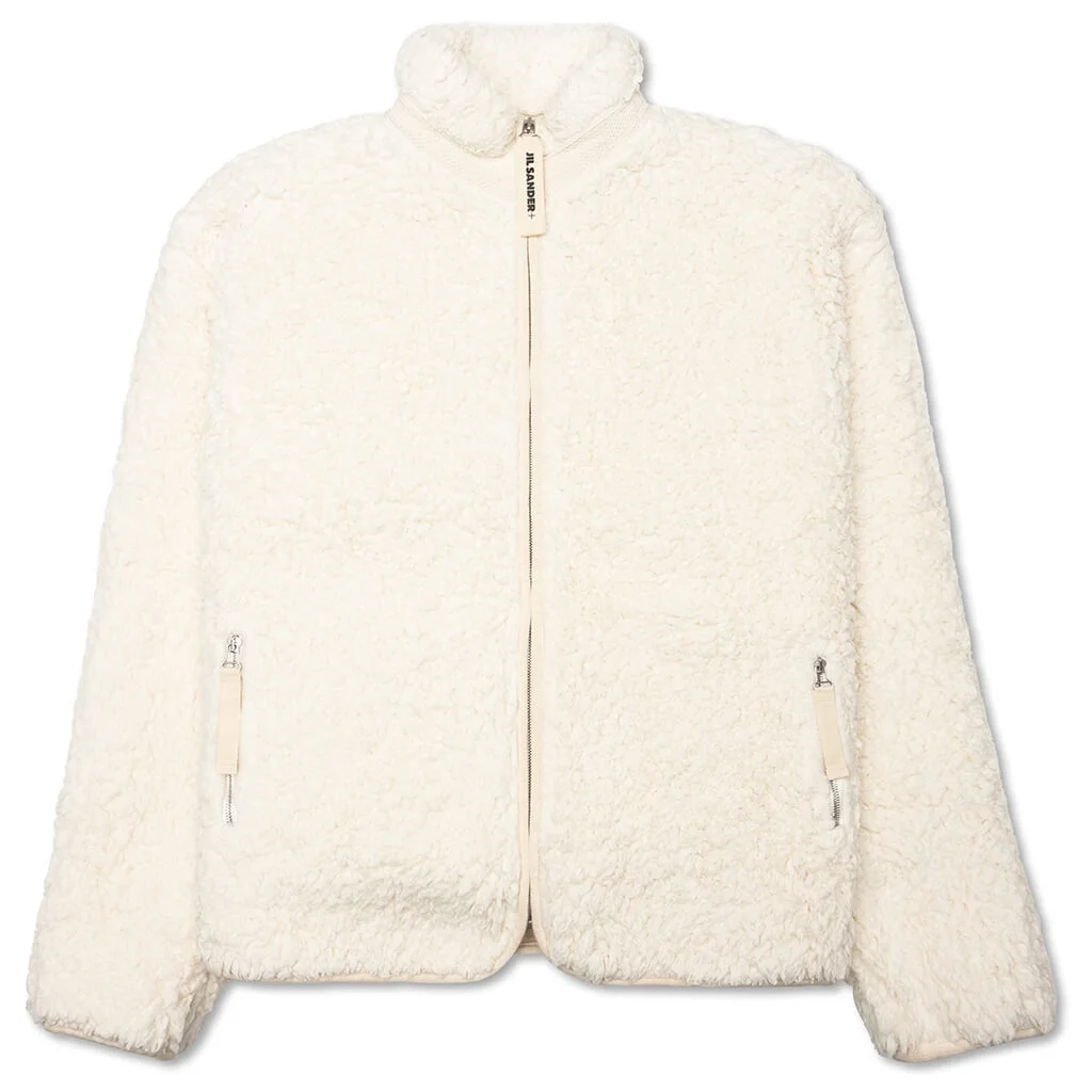 ZIP-UP SWEATSHIRT - EGGSHELL - 1
