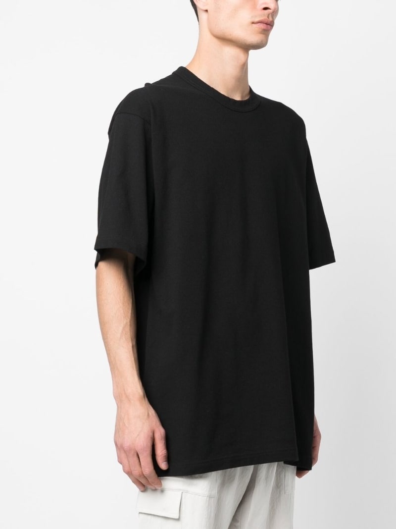 oversize-arm cotton T-shirt - 3