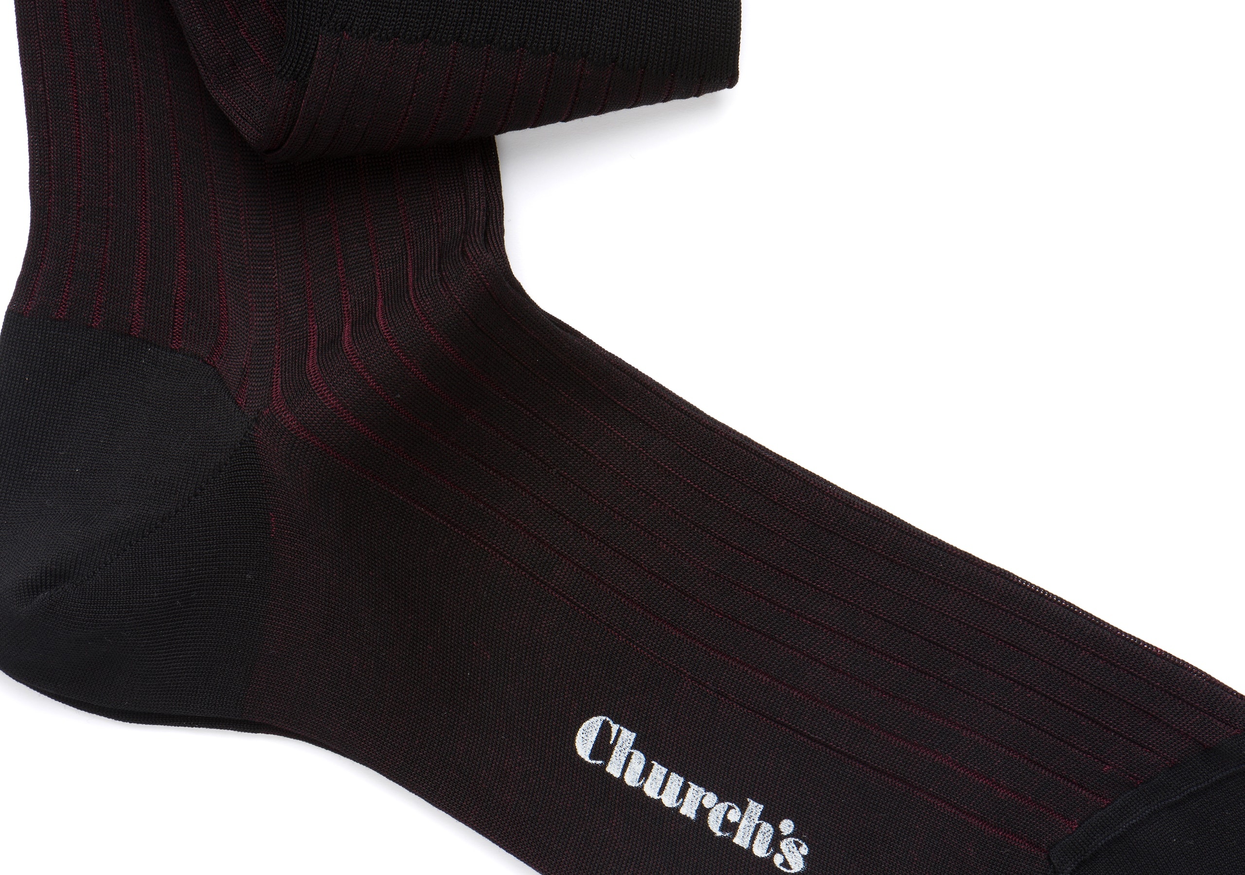 Contrast ribbed long socks
Cotton Ribbed Long Black - 2