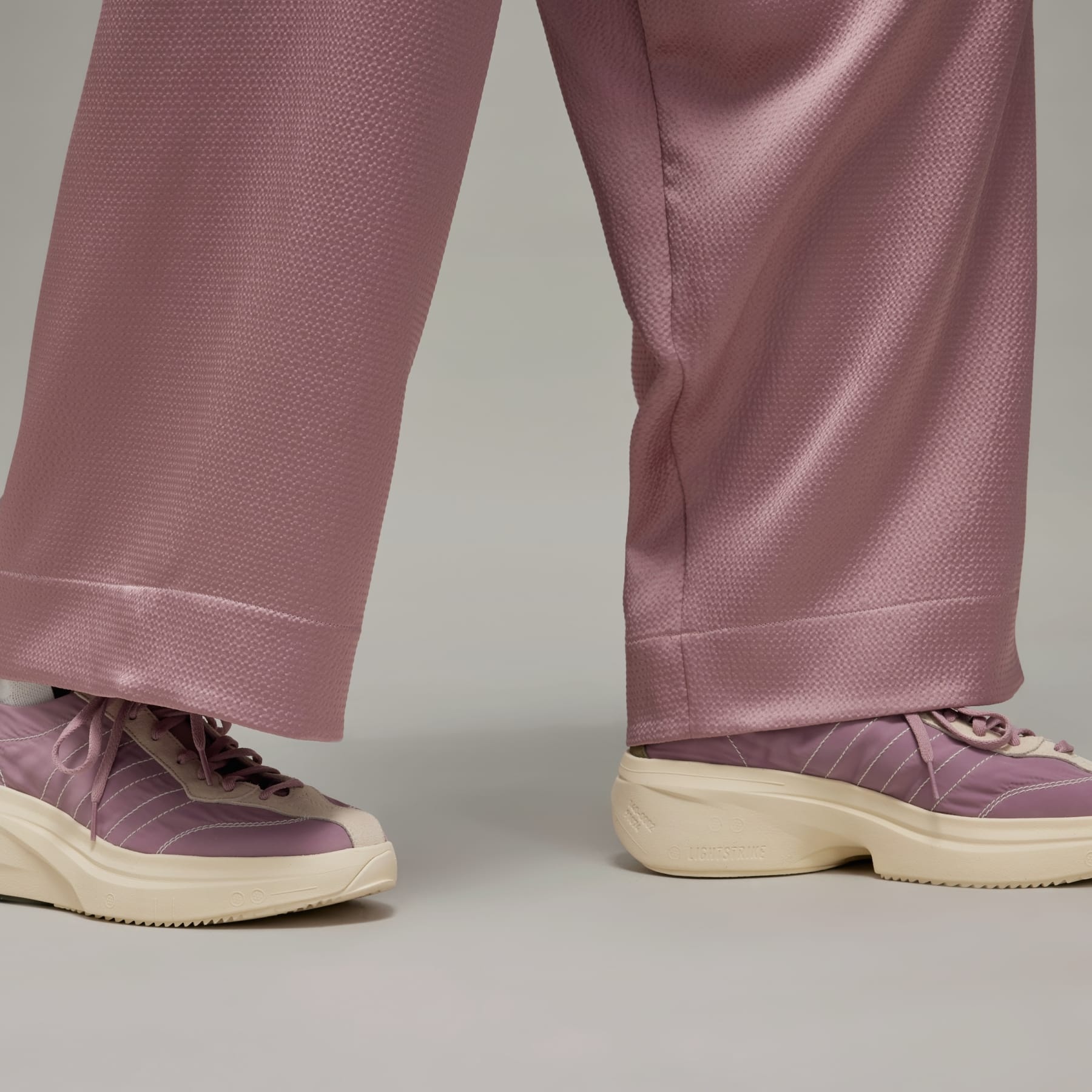 Y-3 Wide Leg Tech Seersucker Pants - 7