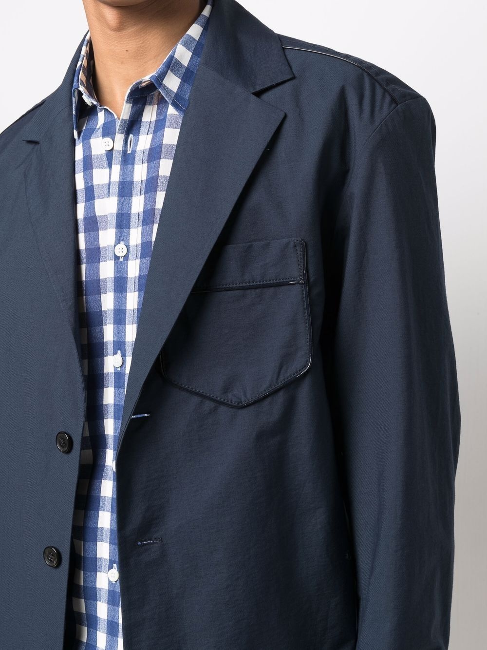 single-breasted fitted blazer - 5