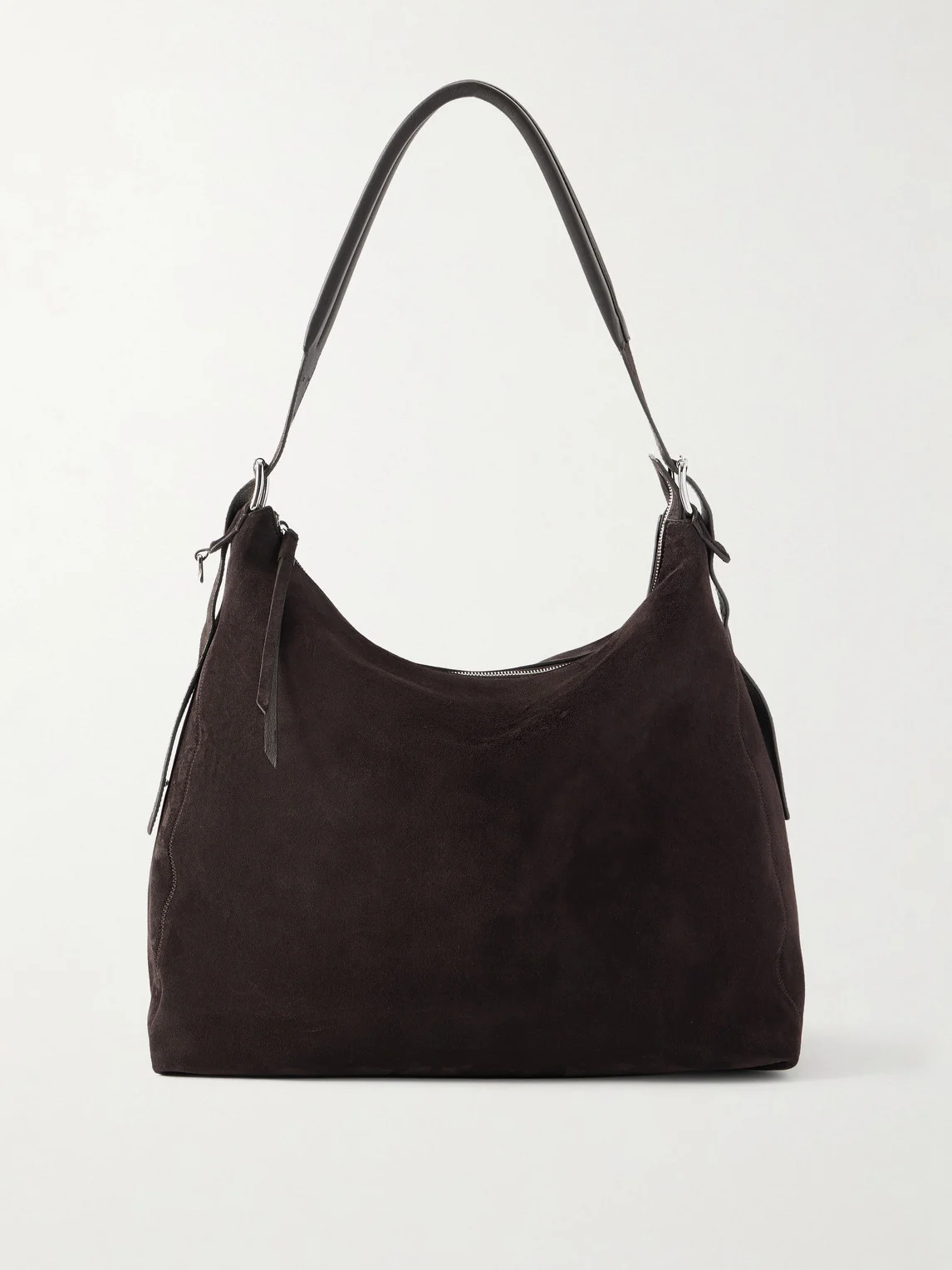 Suede Messenger Bag - 1