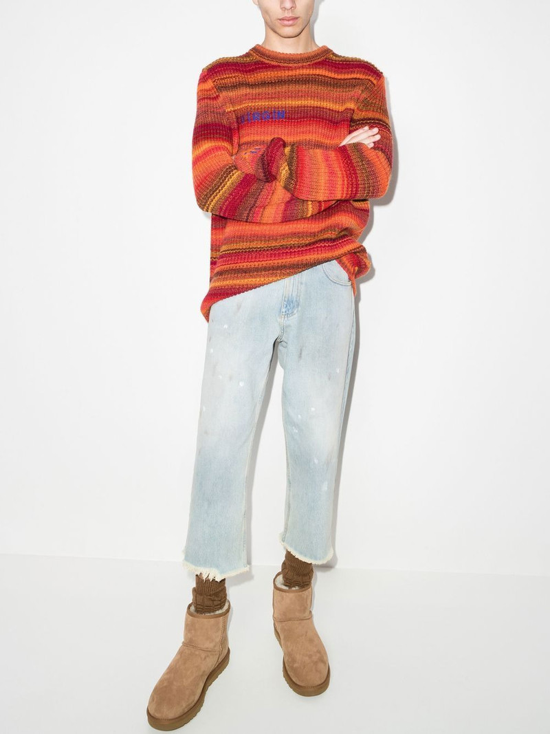 ERL stonewashed cropped jeans outlook