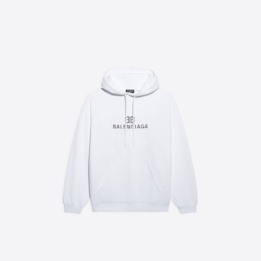 Women's Bb Pixel Medium Fit Hoodie in White - 4