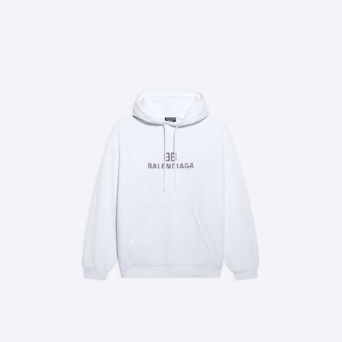 Women's Bb Pixel Medium Fit Hoodie in White - 1