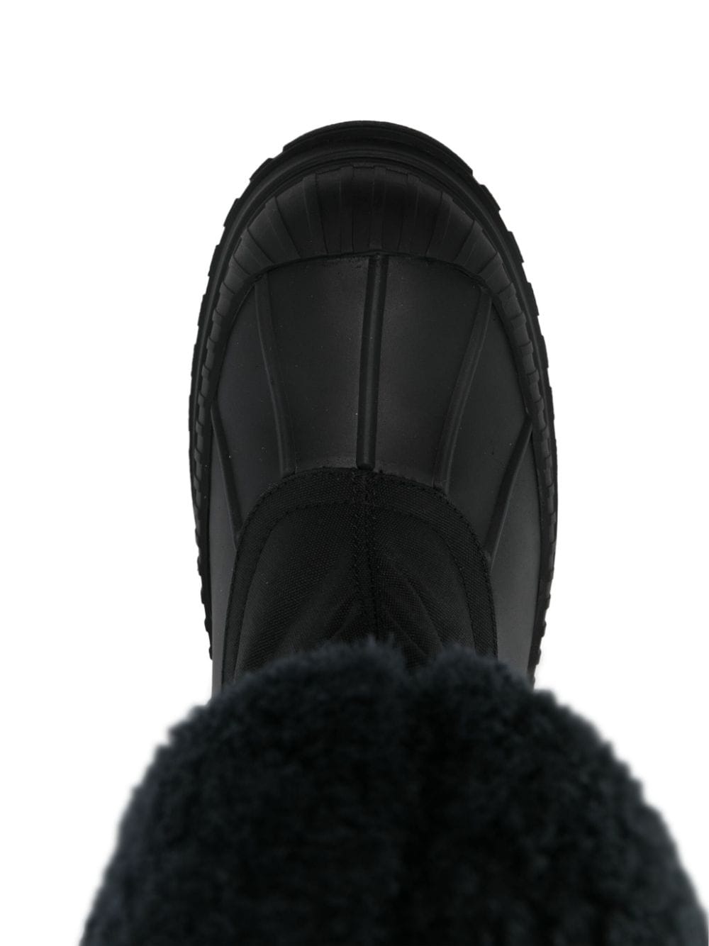 faux-shearling-trim boots - 4