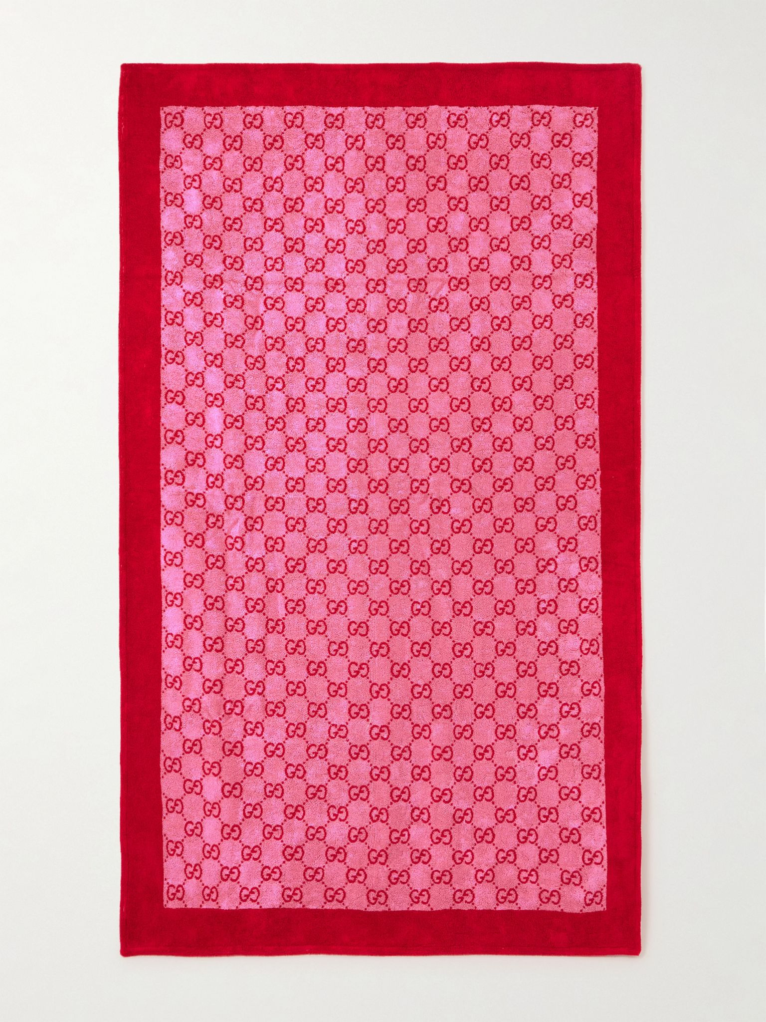 Terry-jacquard beach towel Pink - 3