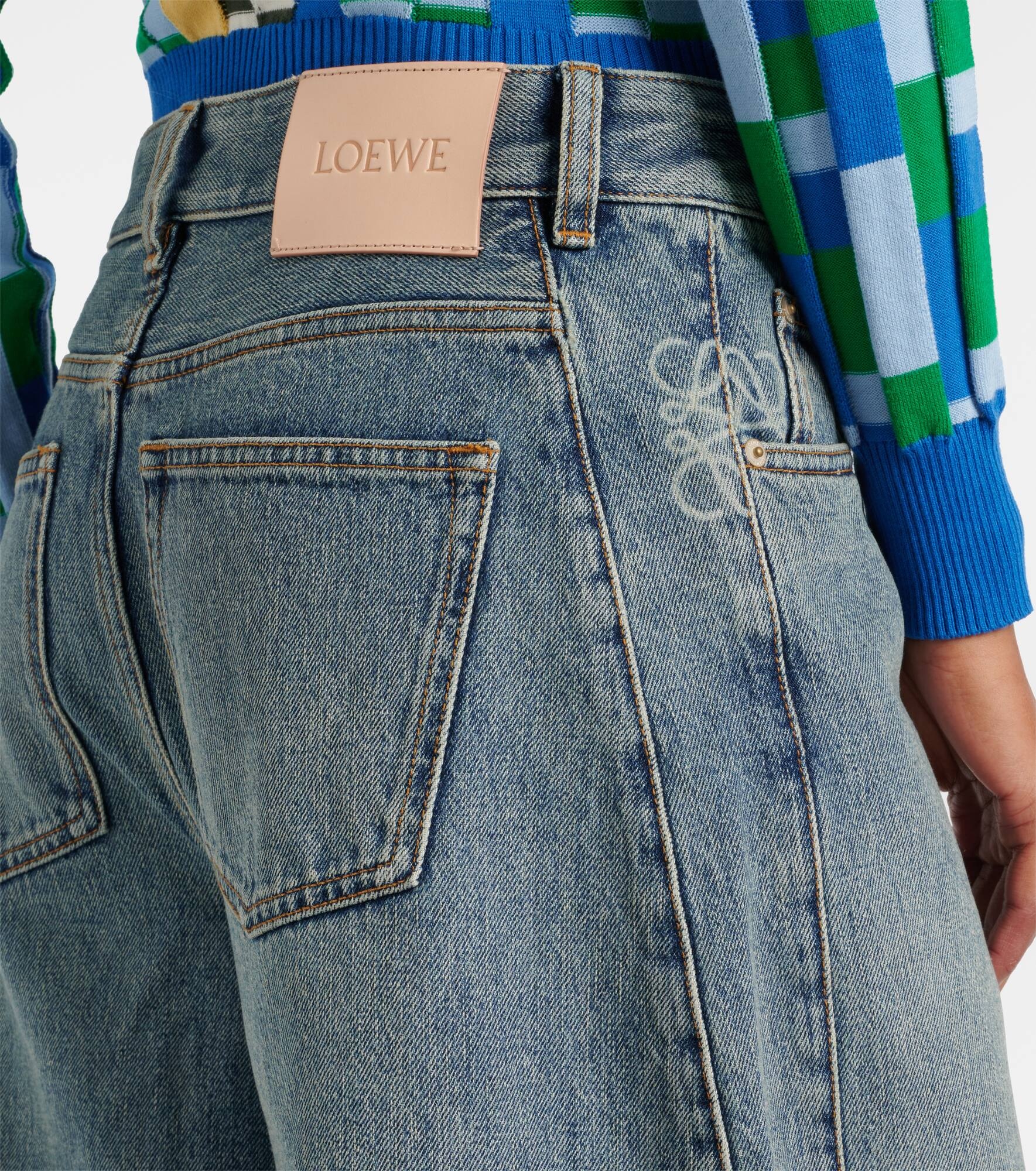 Anagram barrel-leg jeans - 6