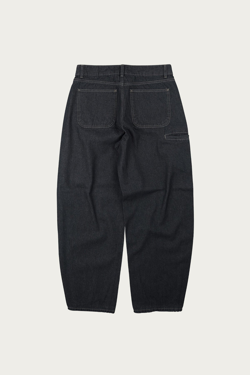 FrizmWORKS Curved Denim Pants - Black outlook