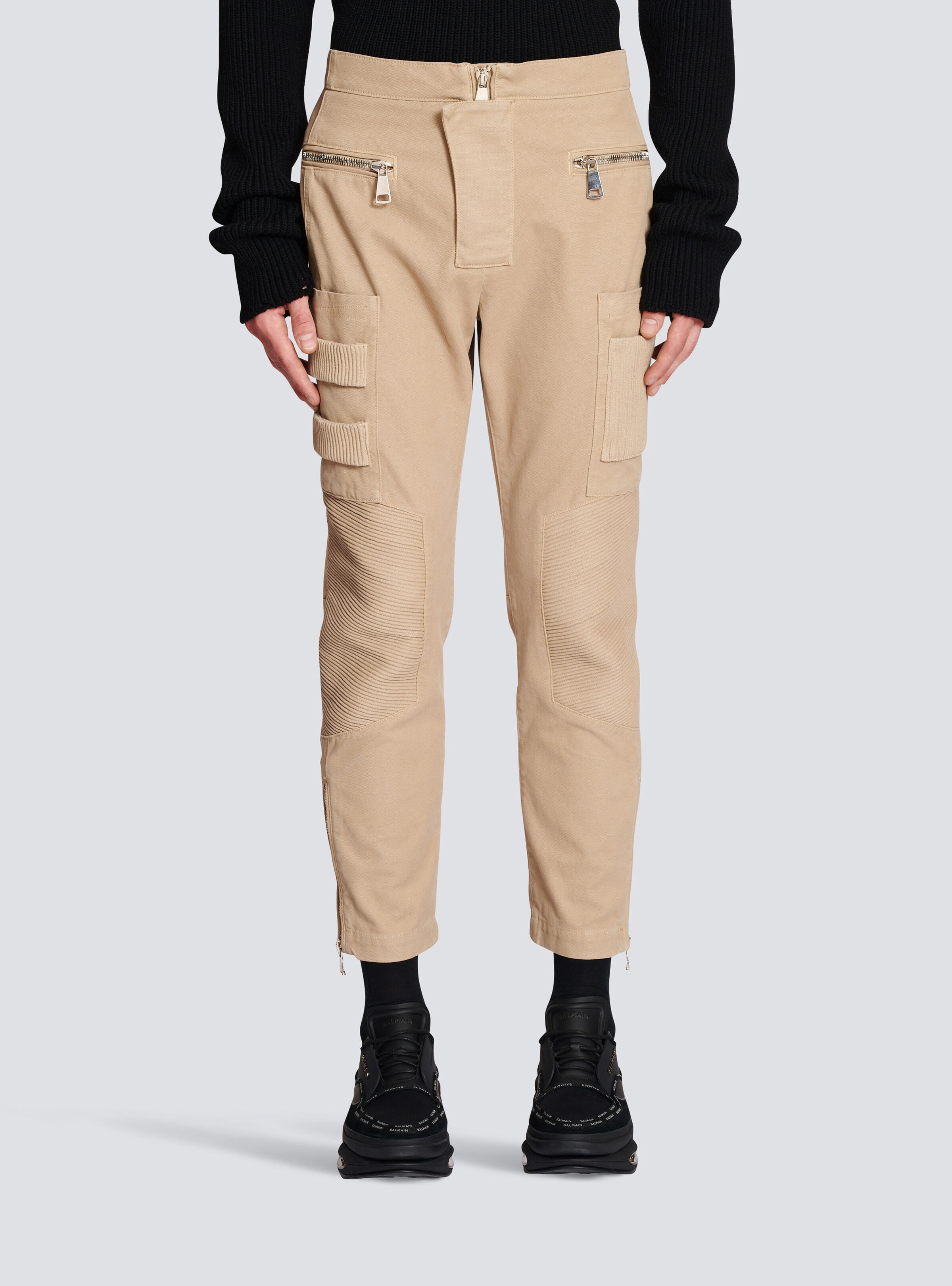 Cotton cargo trousers - 5