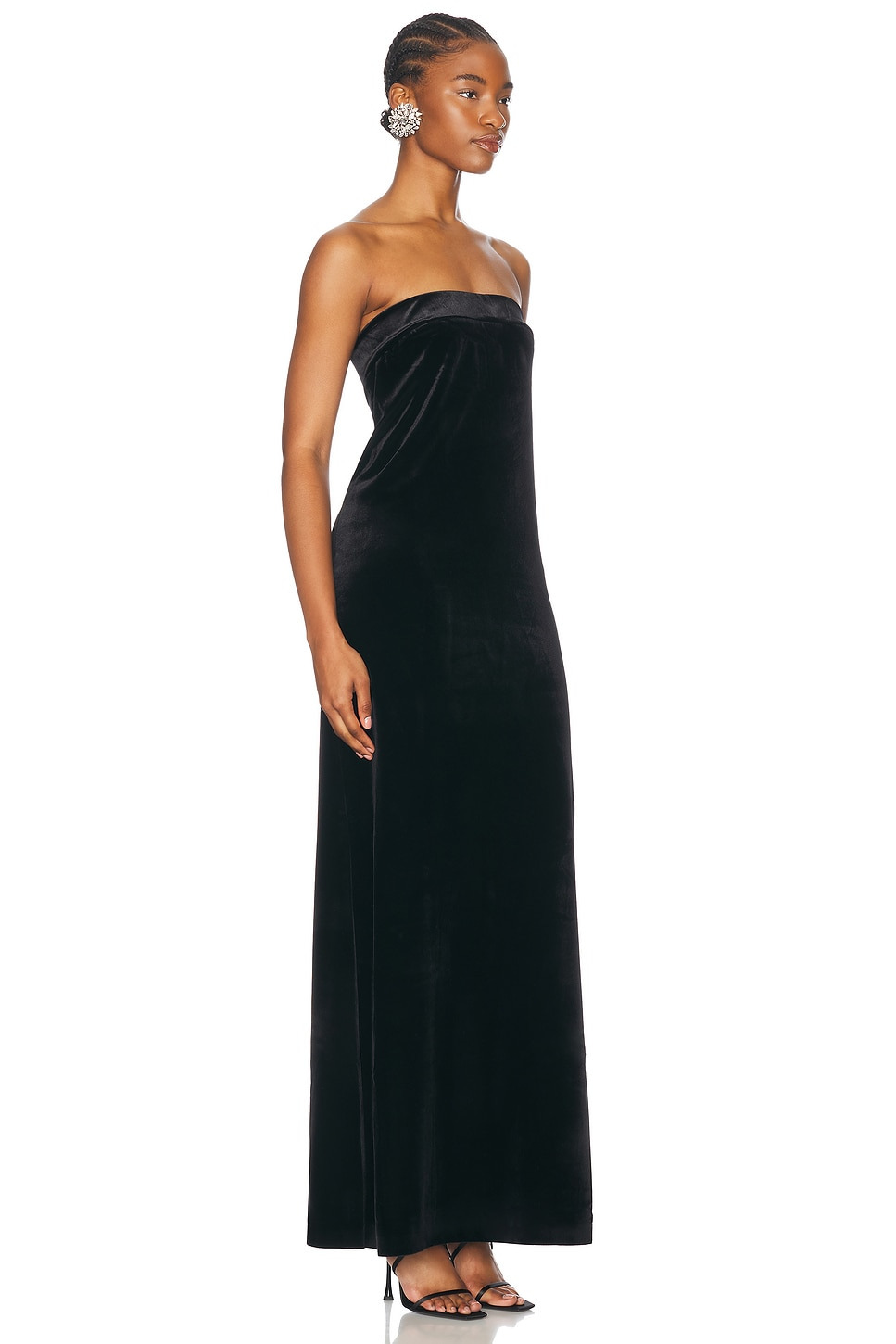 Strapless Tailored Side Slit Gown - 3