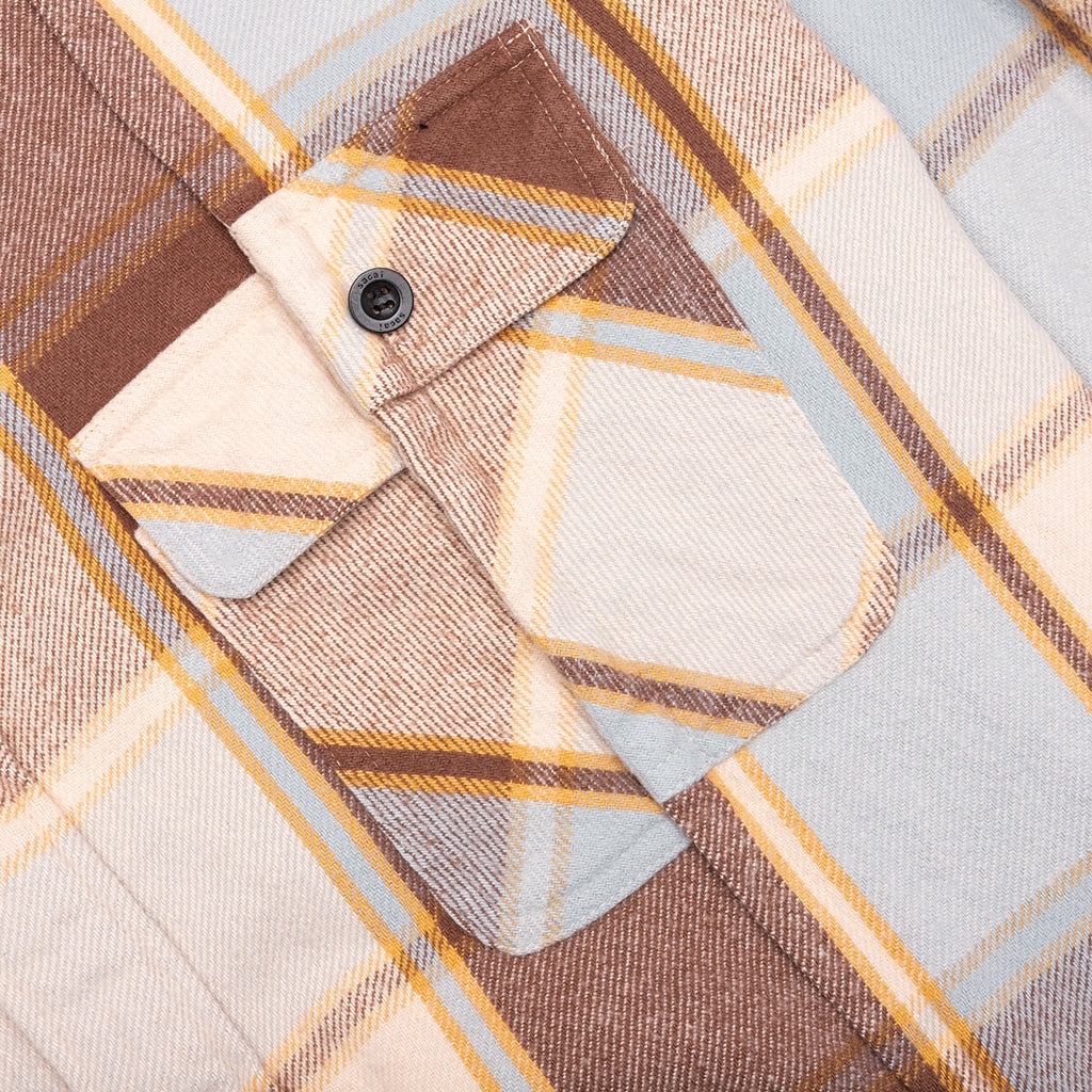 PLAID SHIRT - BROWN - 3