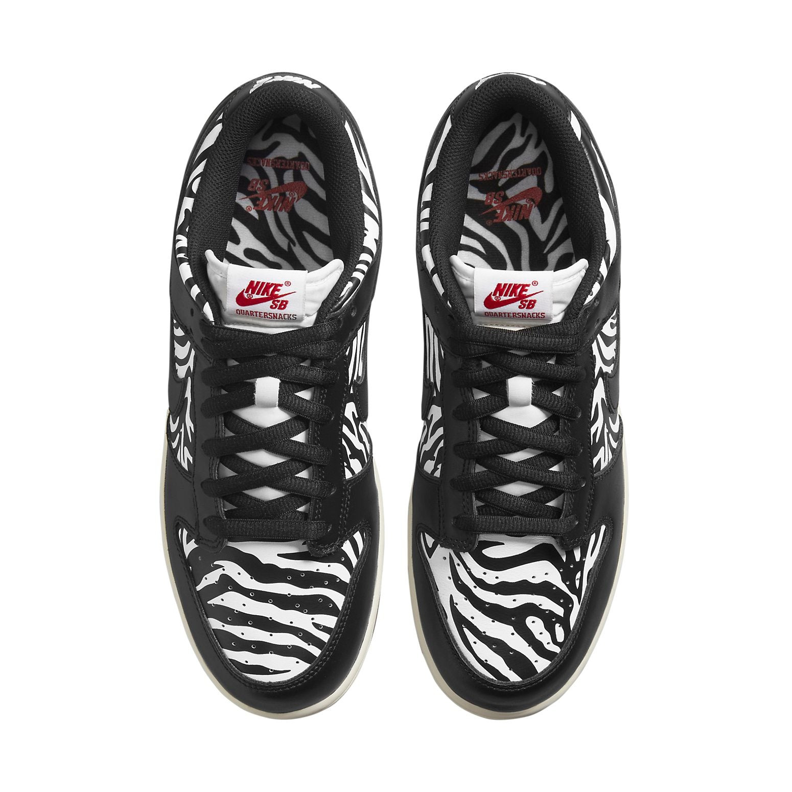 Nike X Quartersnacks SB Dunk Low 'Little Debbies Zebra Cakes' DM3510-001 - 4