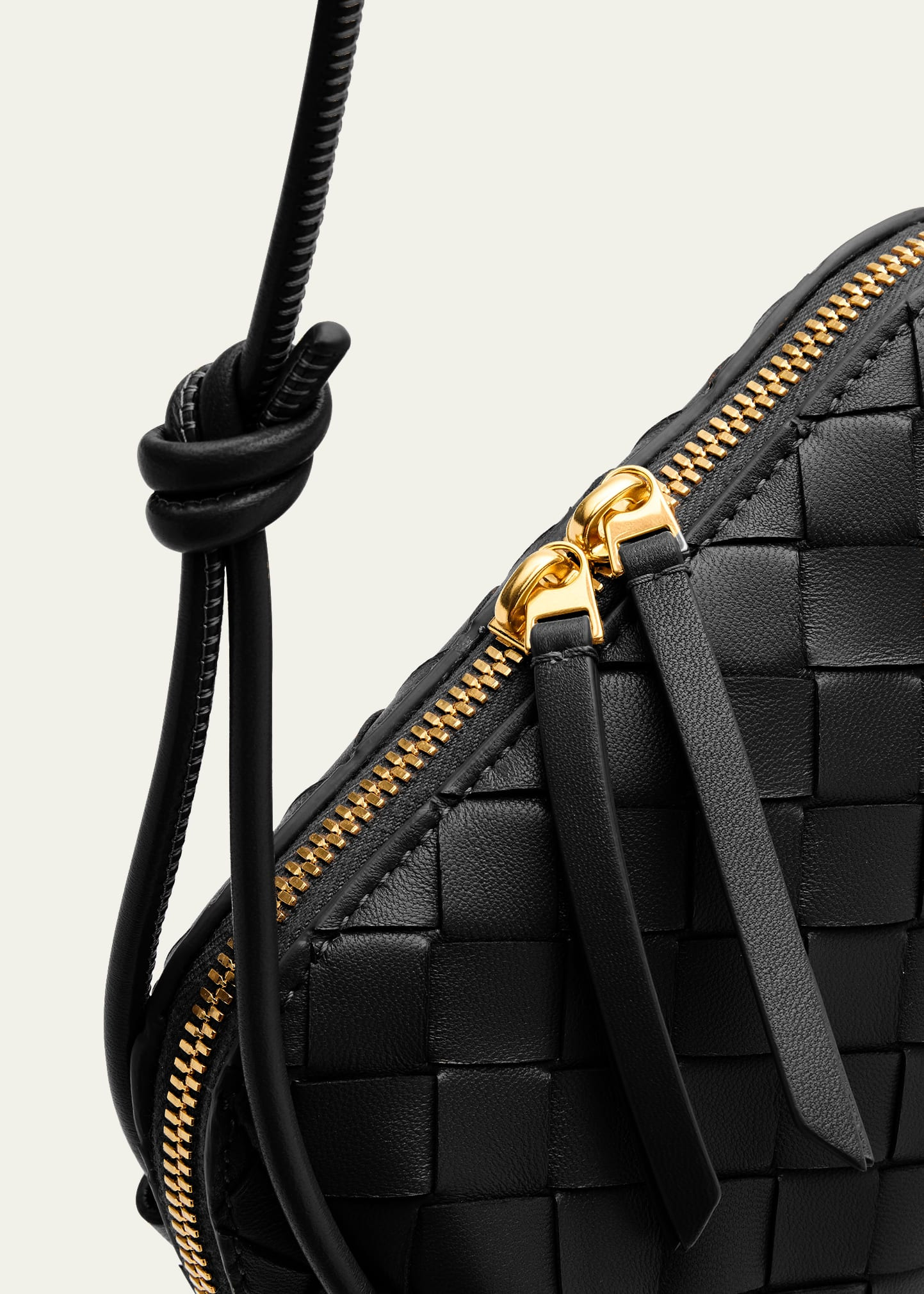 Zip Leather Pouch Shoulder Bag - 5
