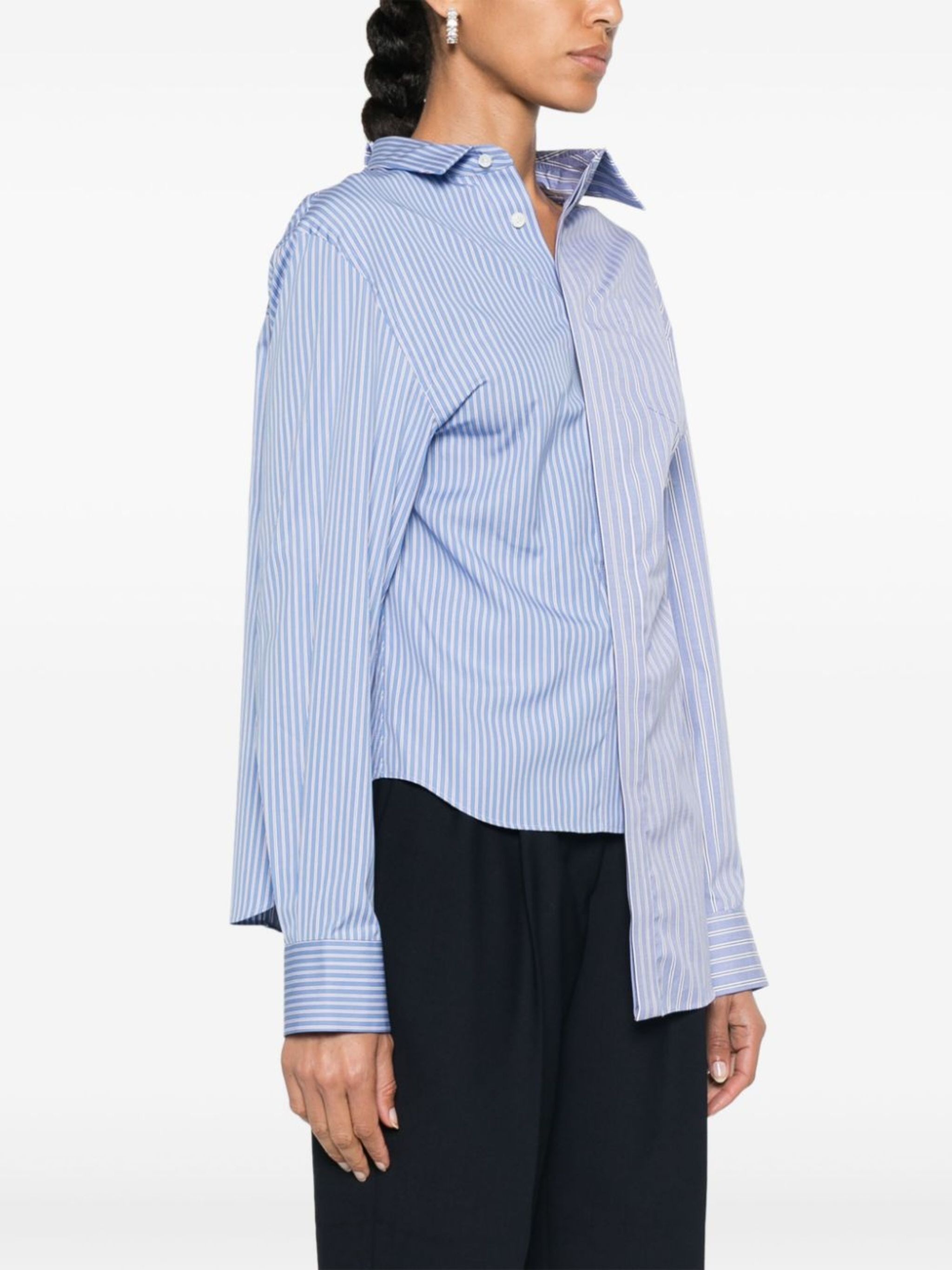 pinstripe shirt - 3