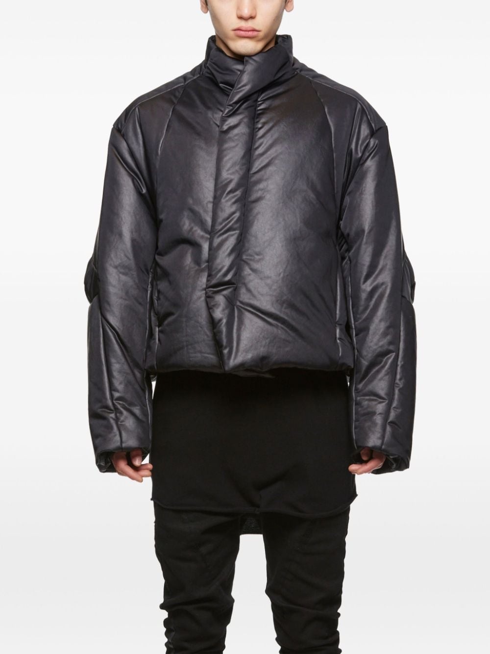 high-neck padded jacket - 2