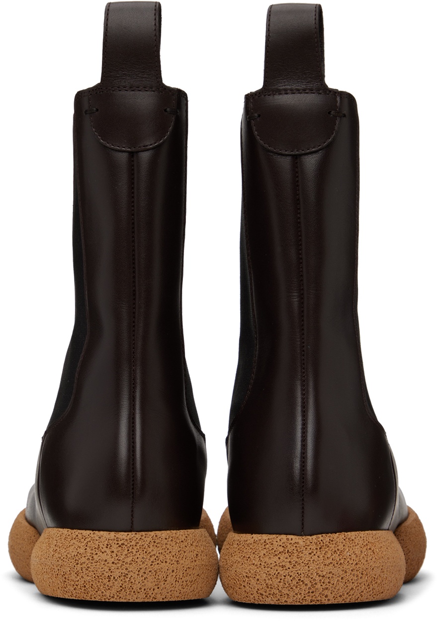 Brown Leather Chelsea Boots - 4
