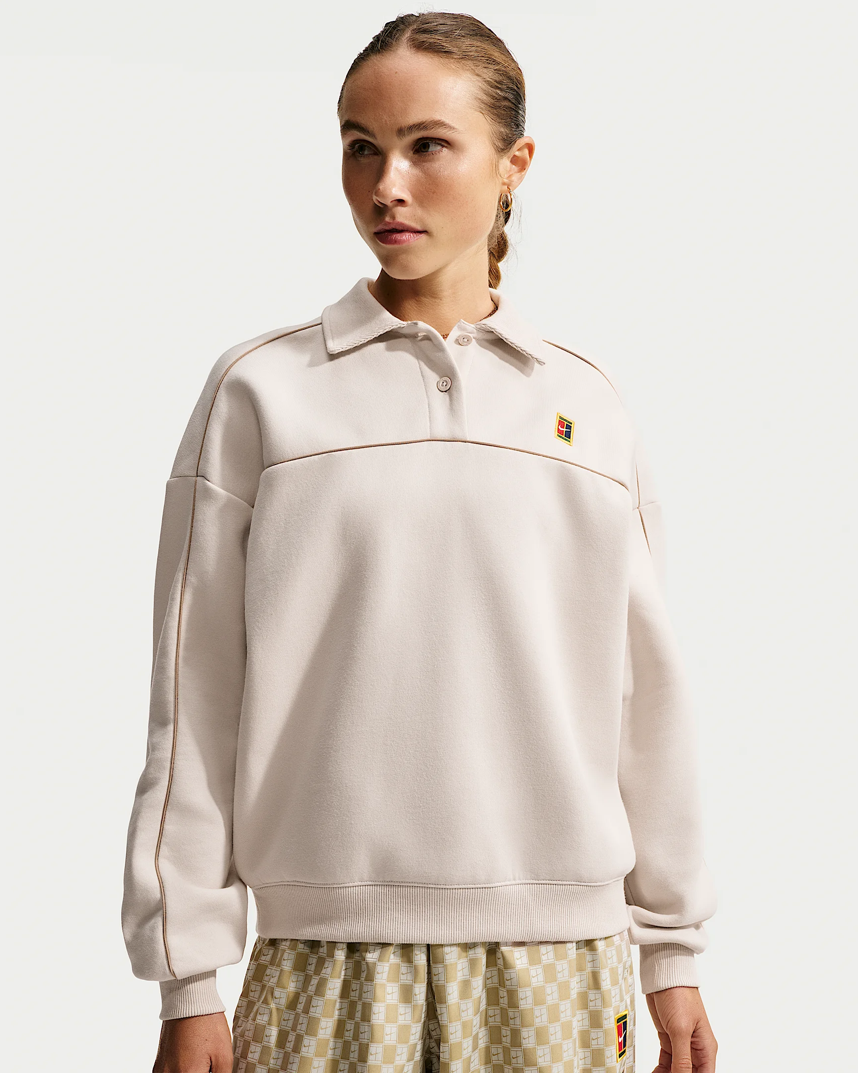 NikeCourt Court Collection Women's Long-Sleeve Fleece Tennis Top - 1
