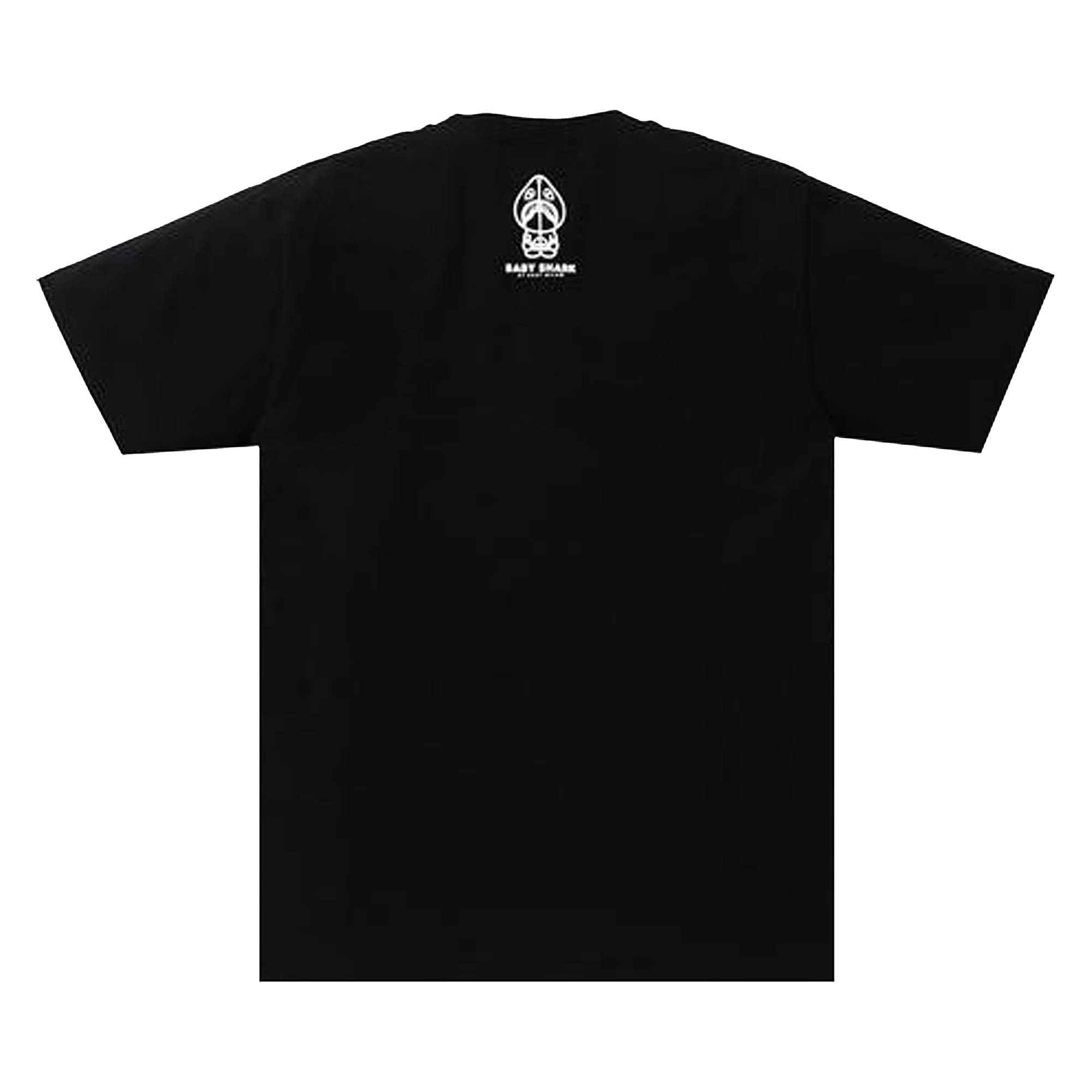 BAPE Baby Milo Shark College Tee 'Black/Grey' - 2