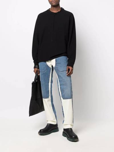 Diesel panelled straight-leg jeans outlook