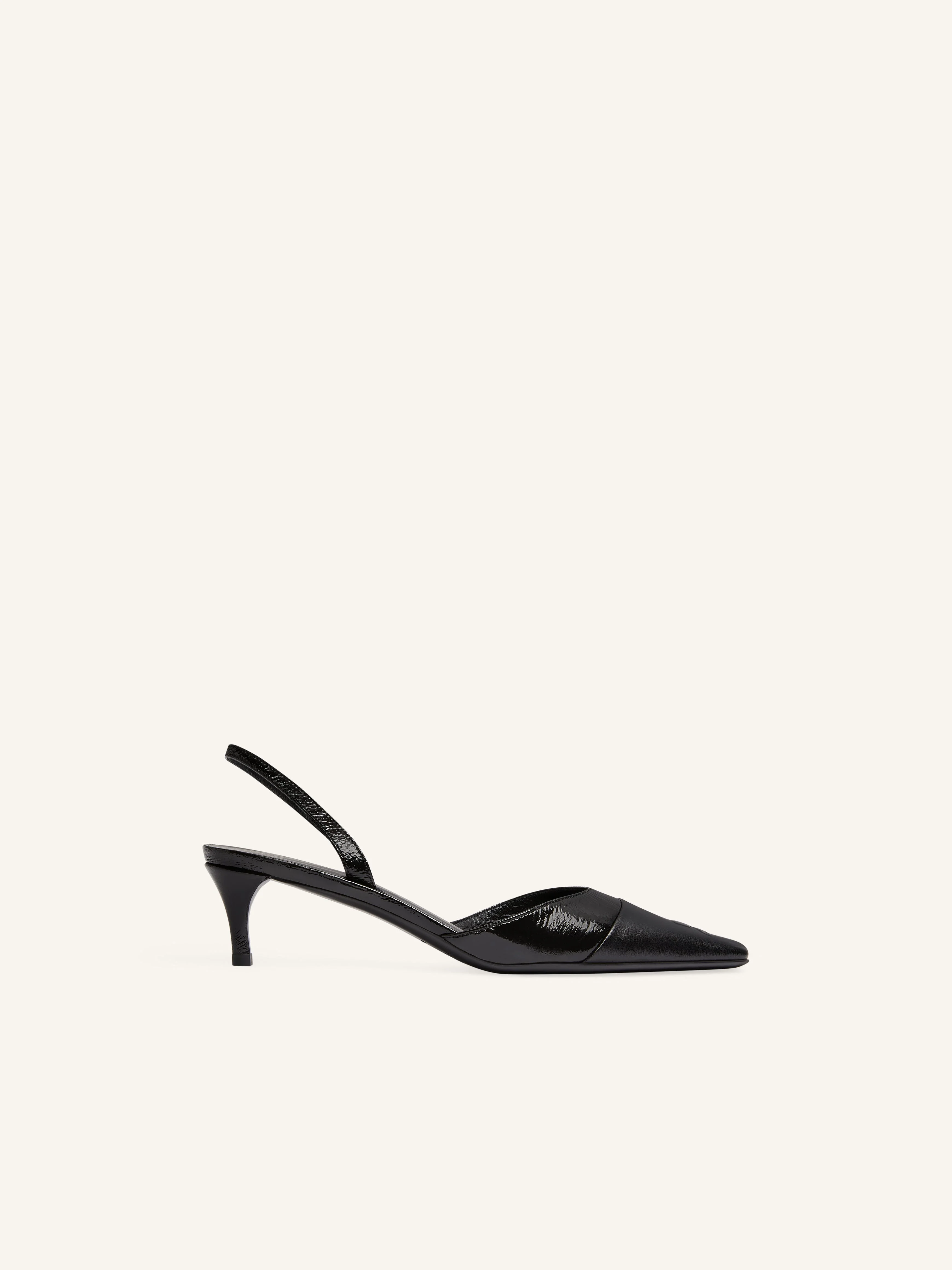 VINYL TOE CAP SLINBACKS - 1