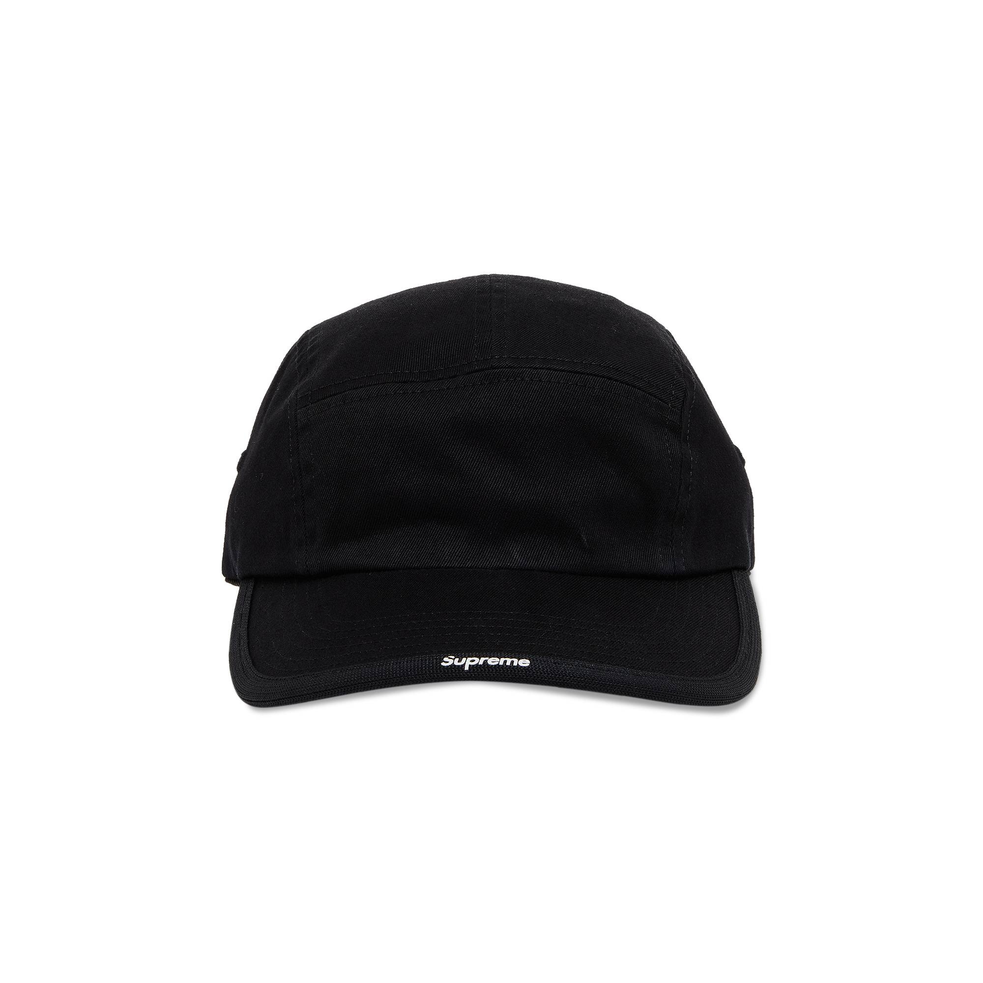 Supreme Visor Logo Camp Cap 'Black' - 1