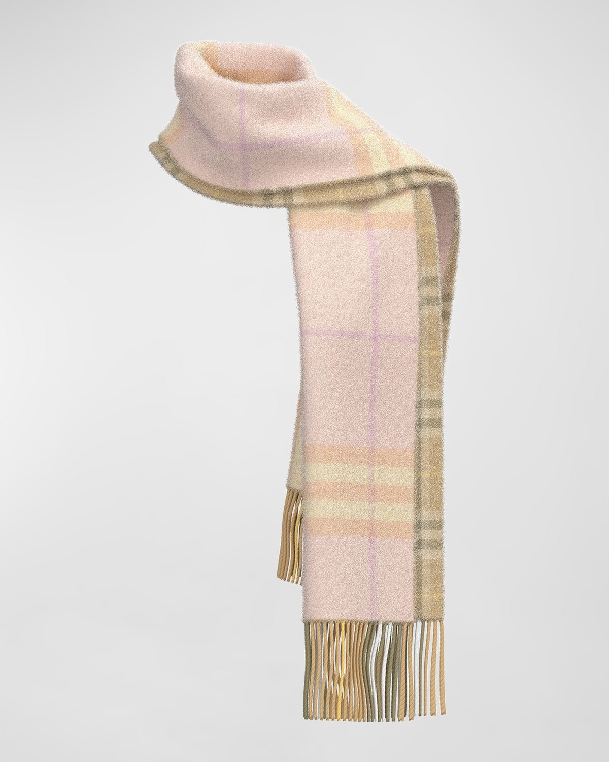 Reversible Giant Check Cashmere Scarf - 4