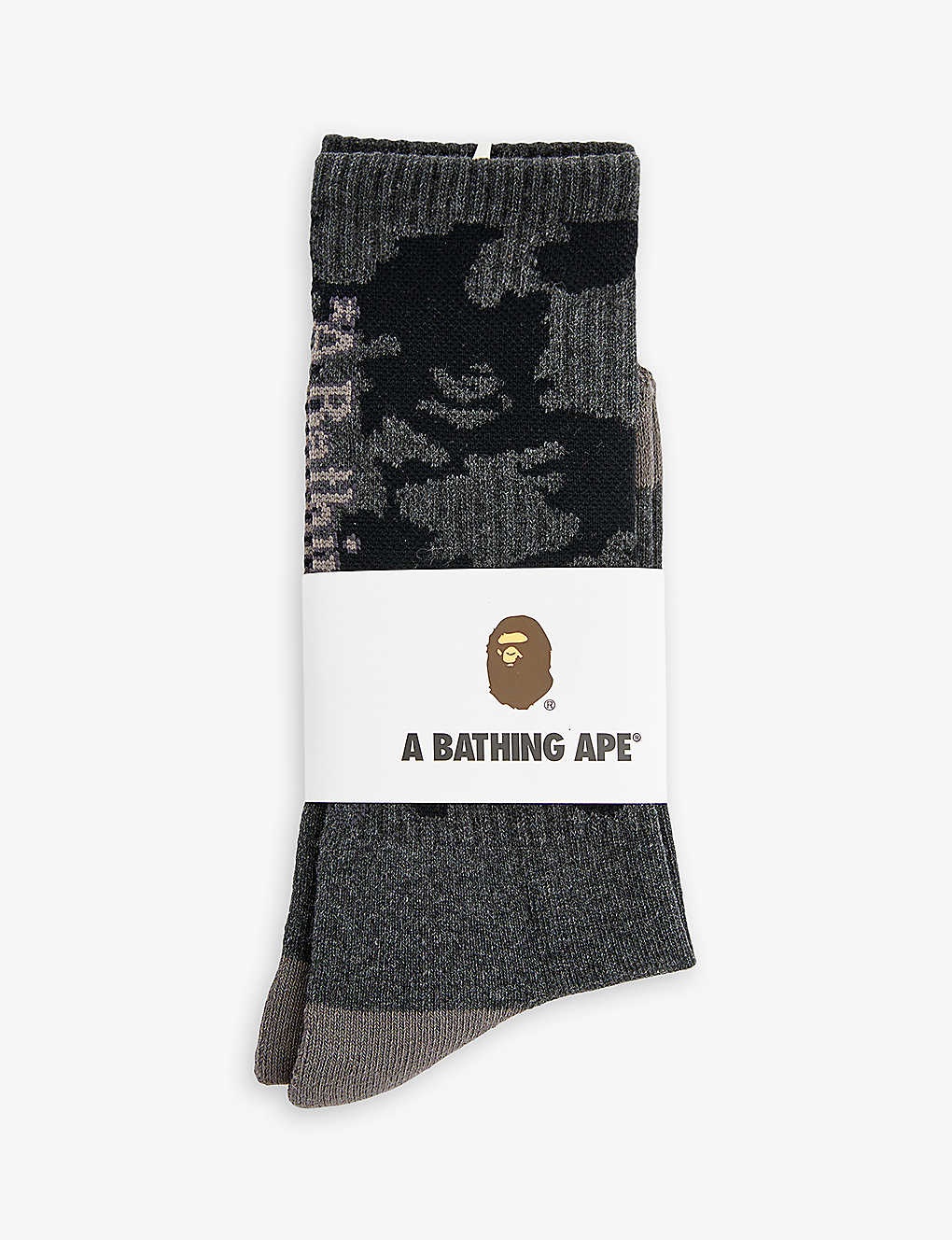 Woodland branded camouflage-print cotton-blend socks - 1
