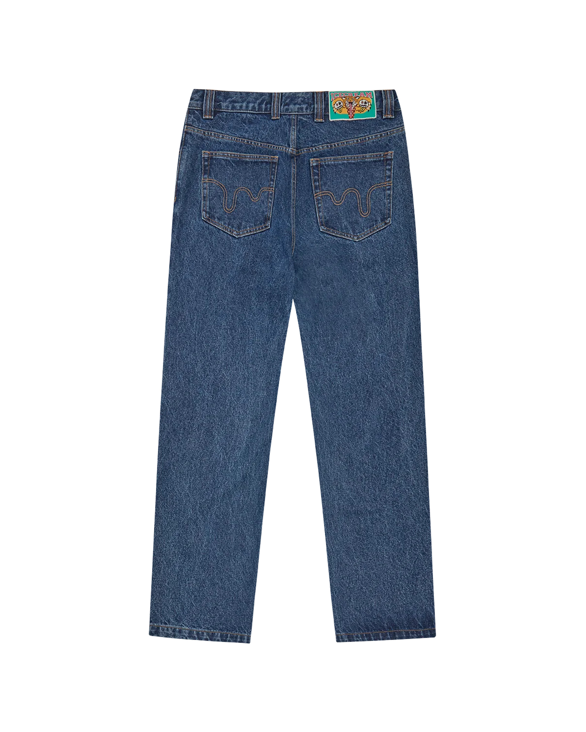 RUNNING DOG DOUBLE SCOOP DENIM PANT - 2