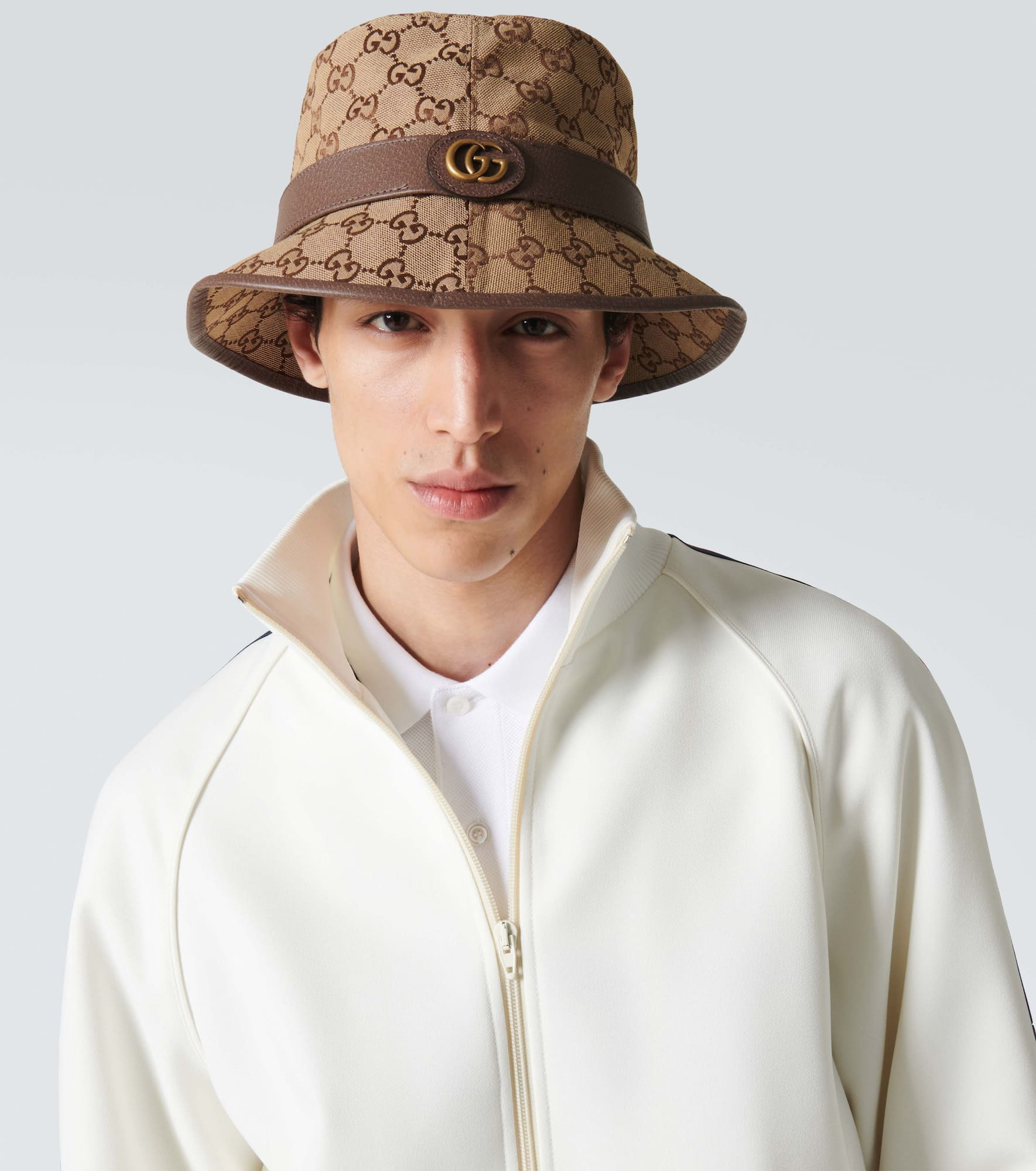 GG canvas fedora hat - 2