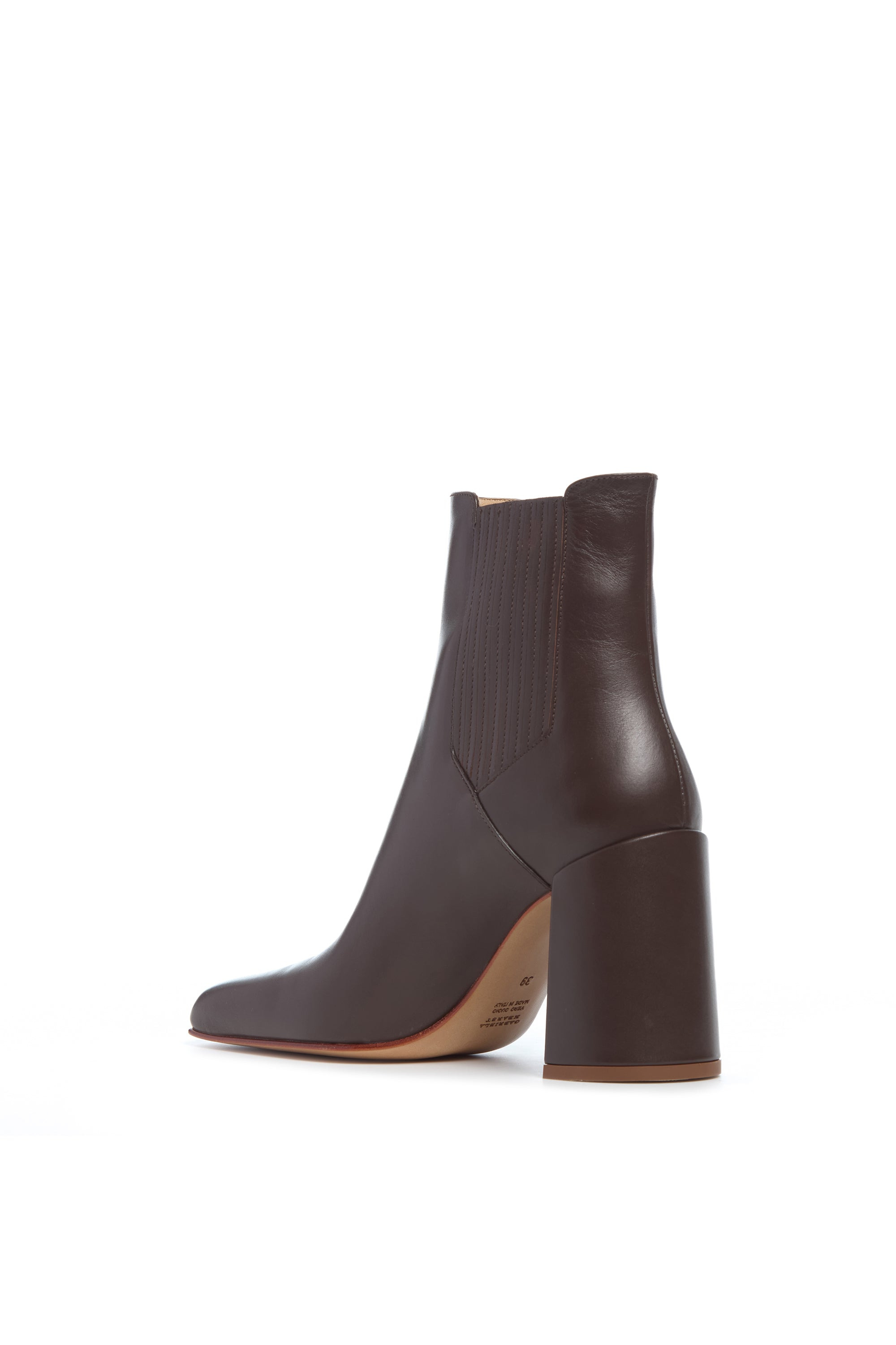 Luke High Heel Boot in Chocolate Leather - 3