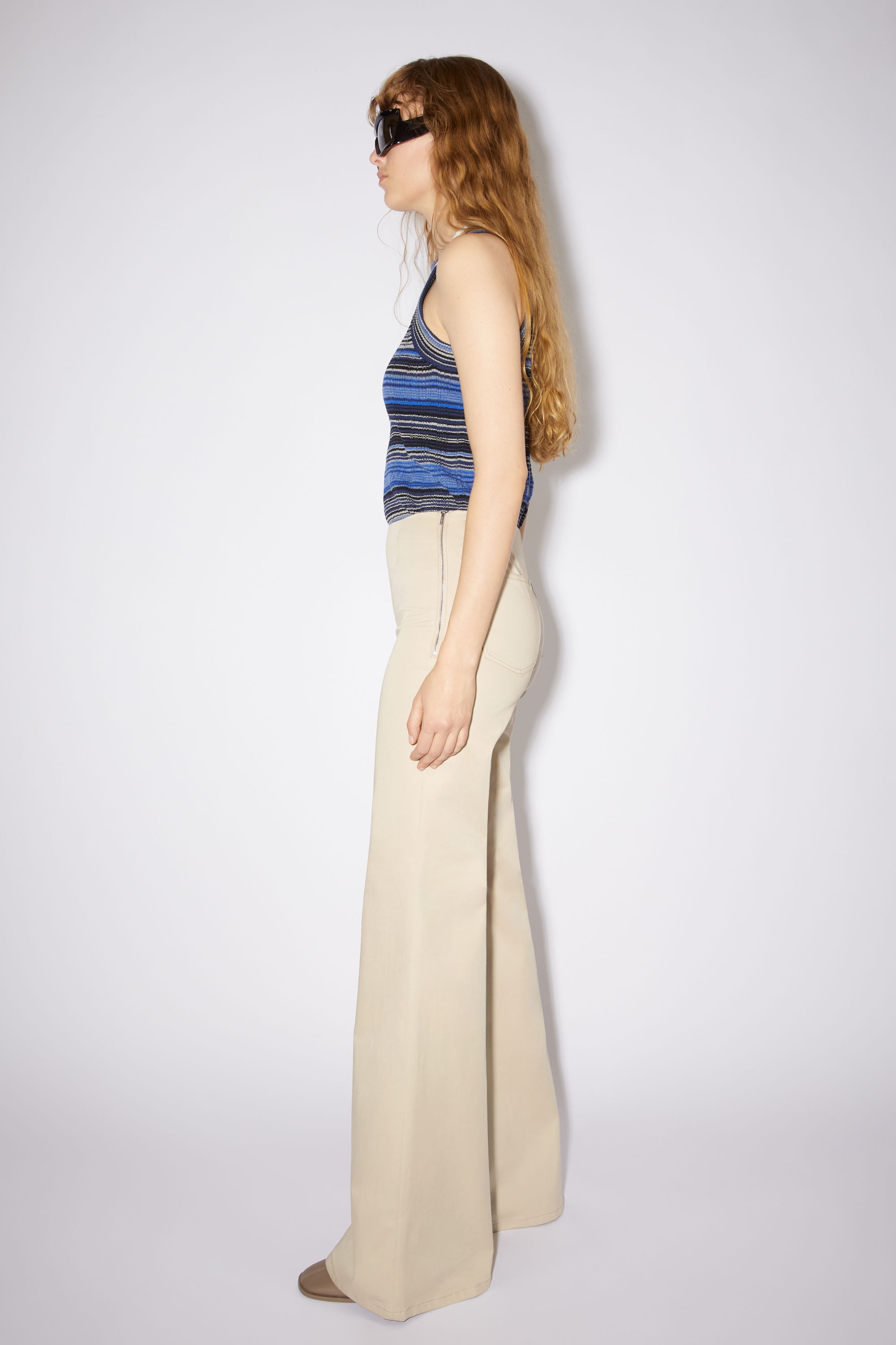 Regular fit trousers - Beige - 4