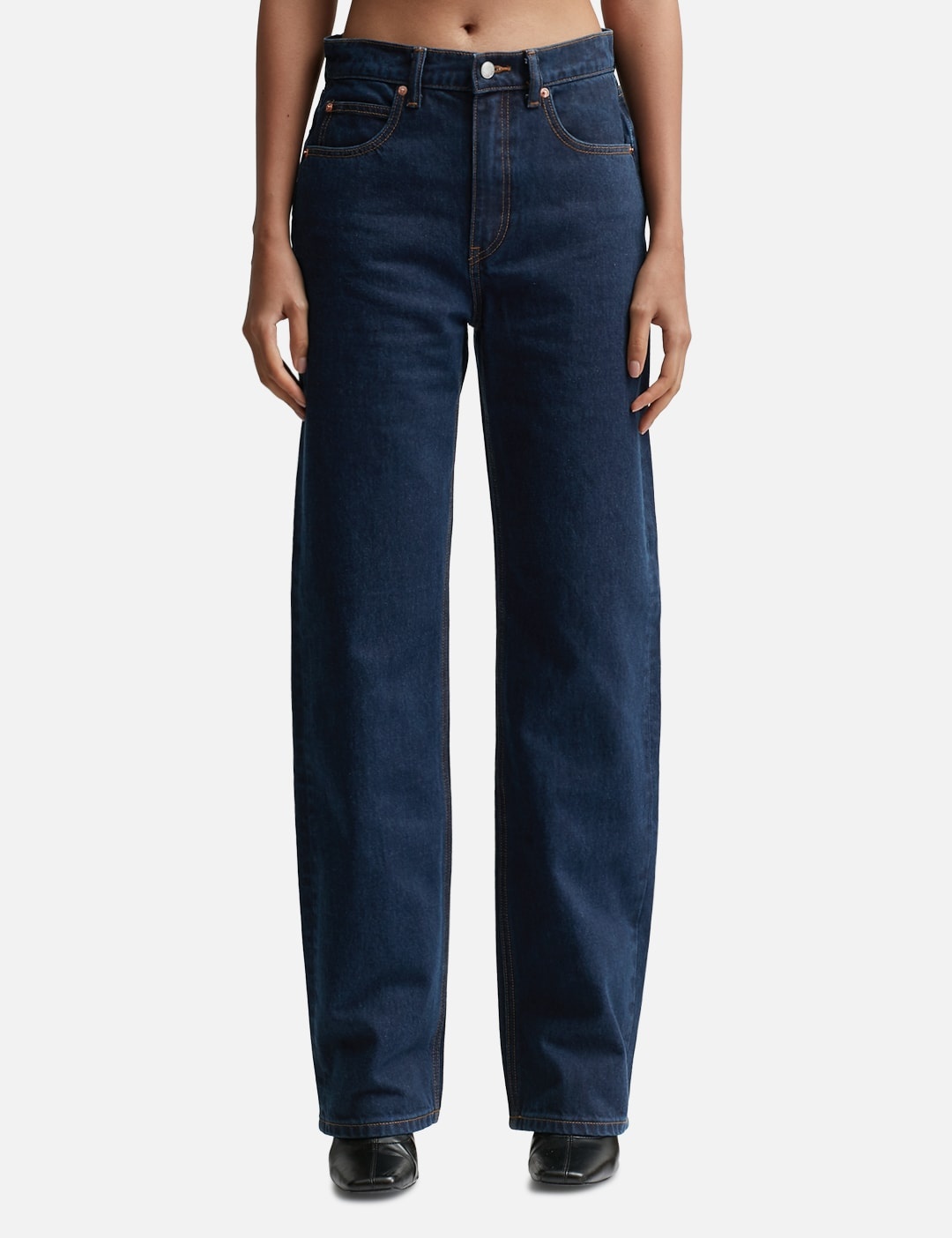 EZ MID-RISE STRAIGHT LEG JEAN IN DENIM - 1