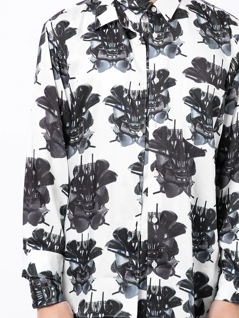 graphic-print long-sleeve shirt - 5