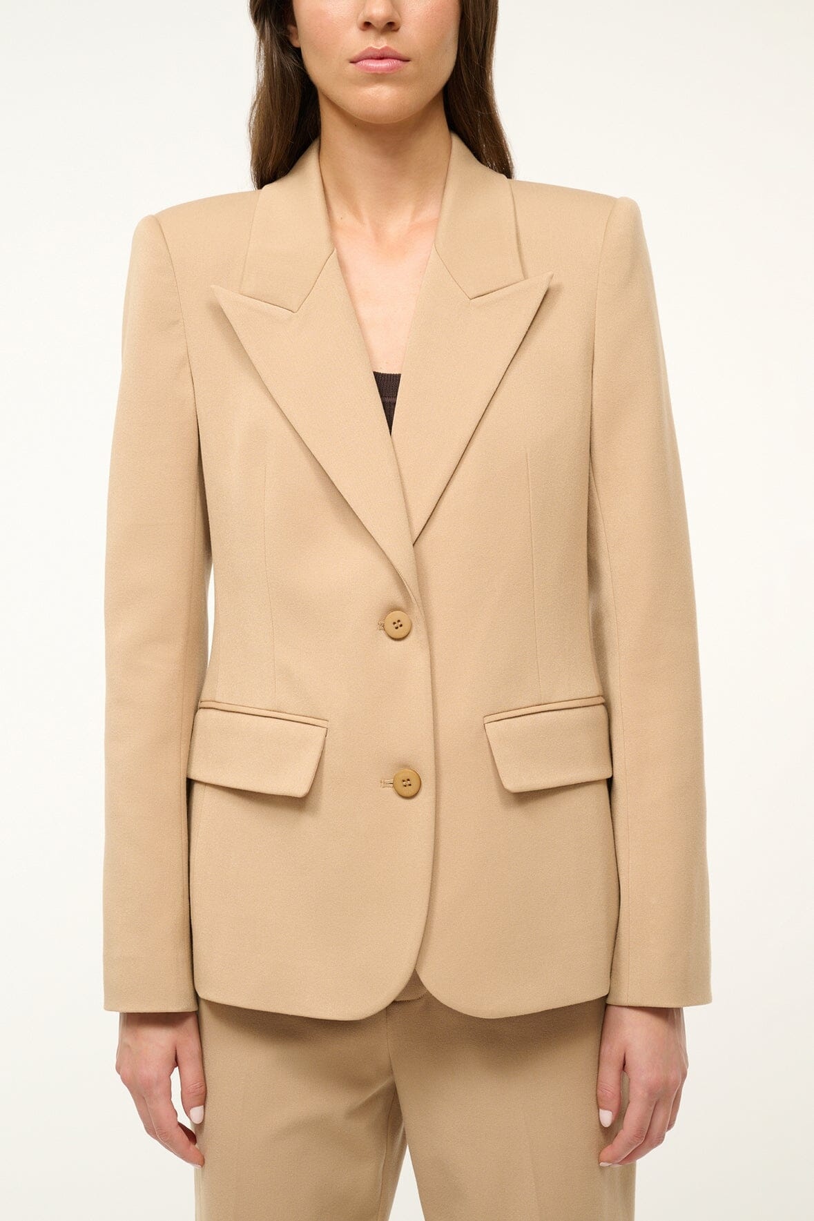 STAUD LEXINGTON BLAZER CAMEL - 4