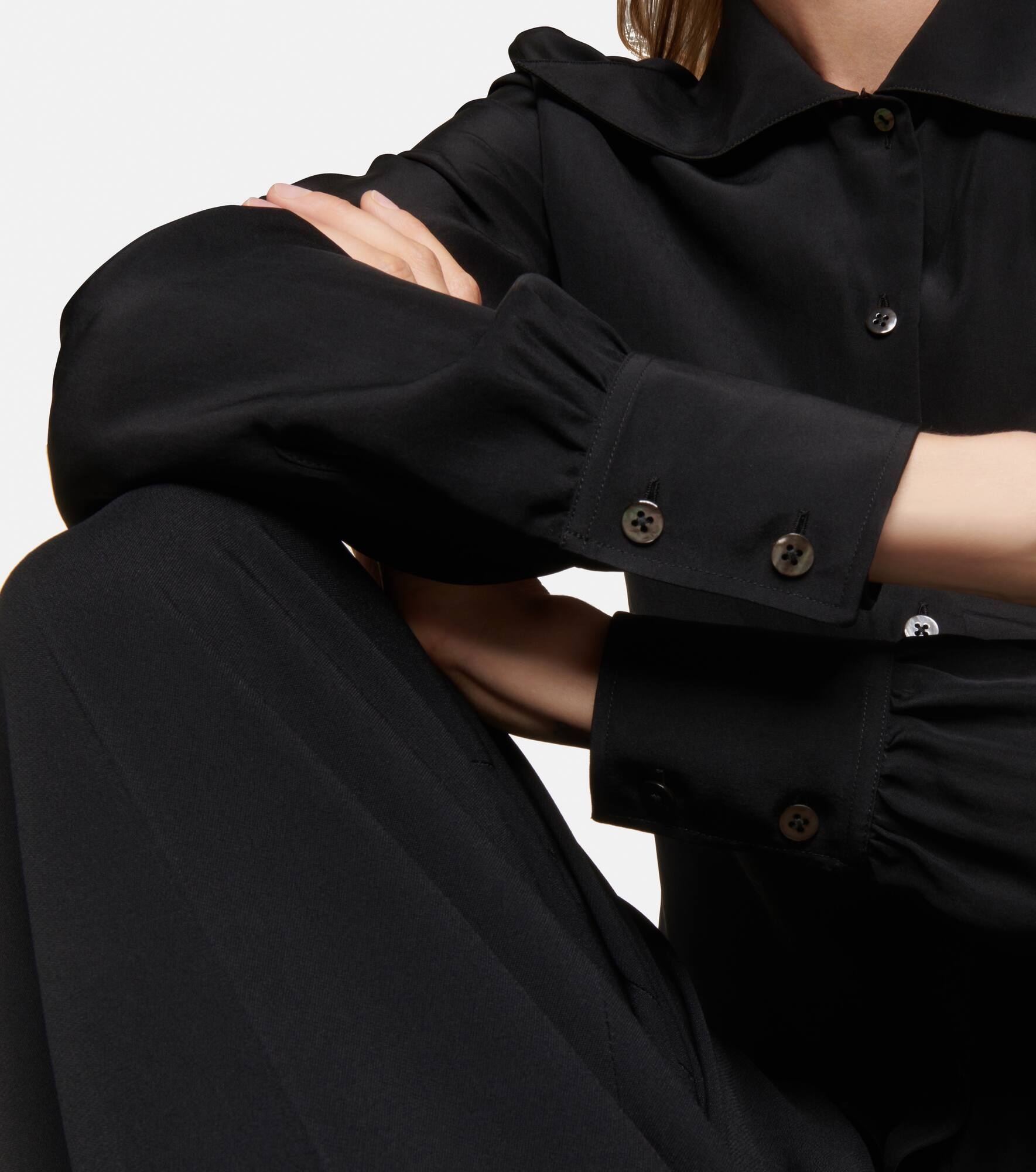 Conan silk crêpe de chine shirt - 5