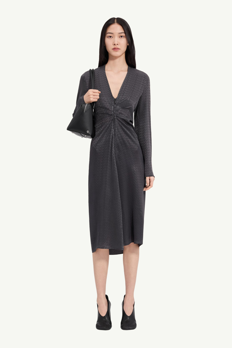 Jacquard wrap dress 1