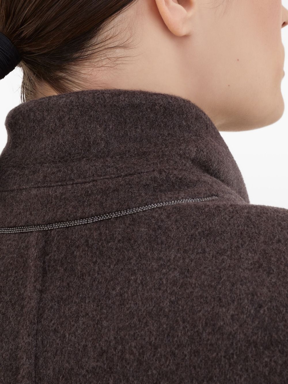 double-breasted belted coat - 5