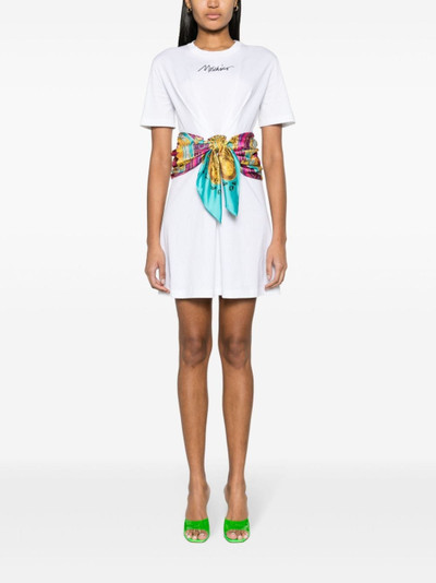 Moschino attached-scarf cotton T-shirt dress outlook