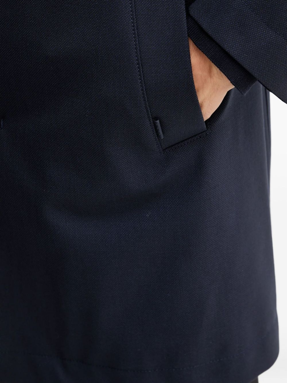 high-neck buttoned coat - 5