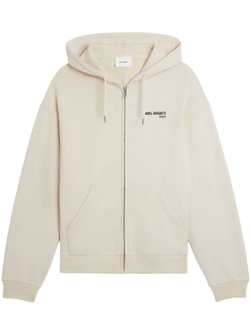 Field logo-print cotton hoodie - 1