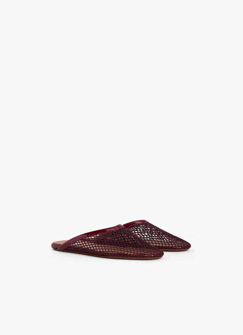 Alaïa FLAT MULES IN FISHNET outlook