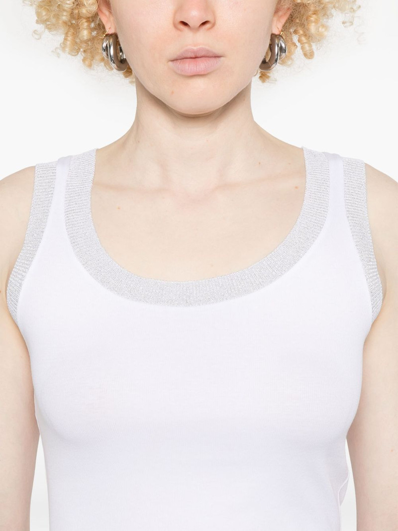 lurex-trim tank top 5