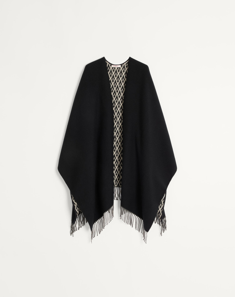 TOUTE LA V PONCHO WOOL, 실크와 캐서머 - 1