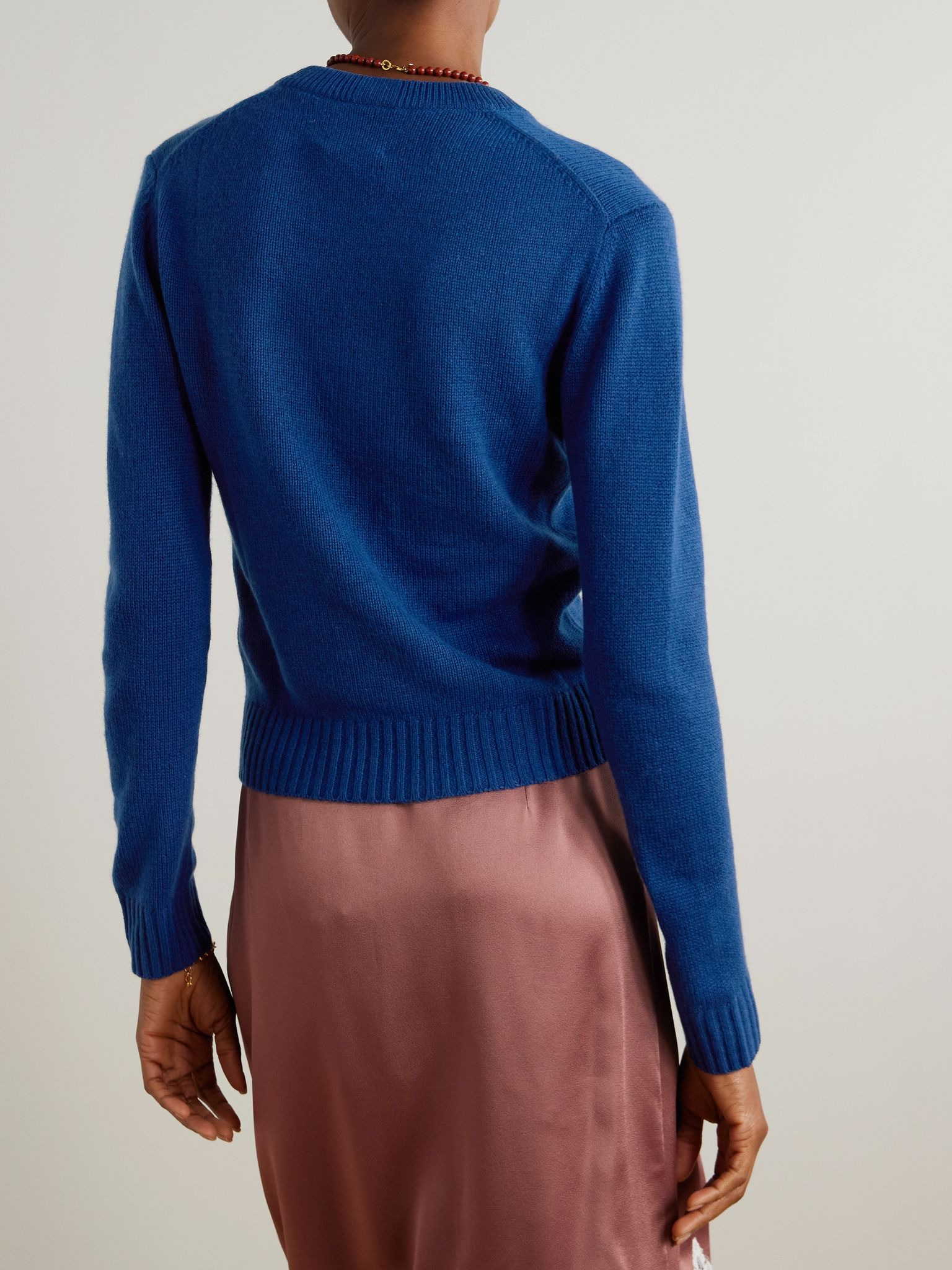 Cashmere sweater Cobalt blue - 4