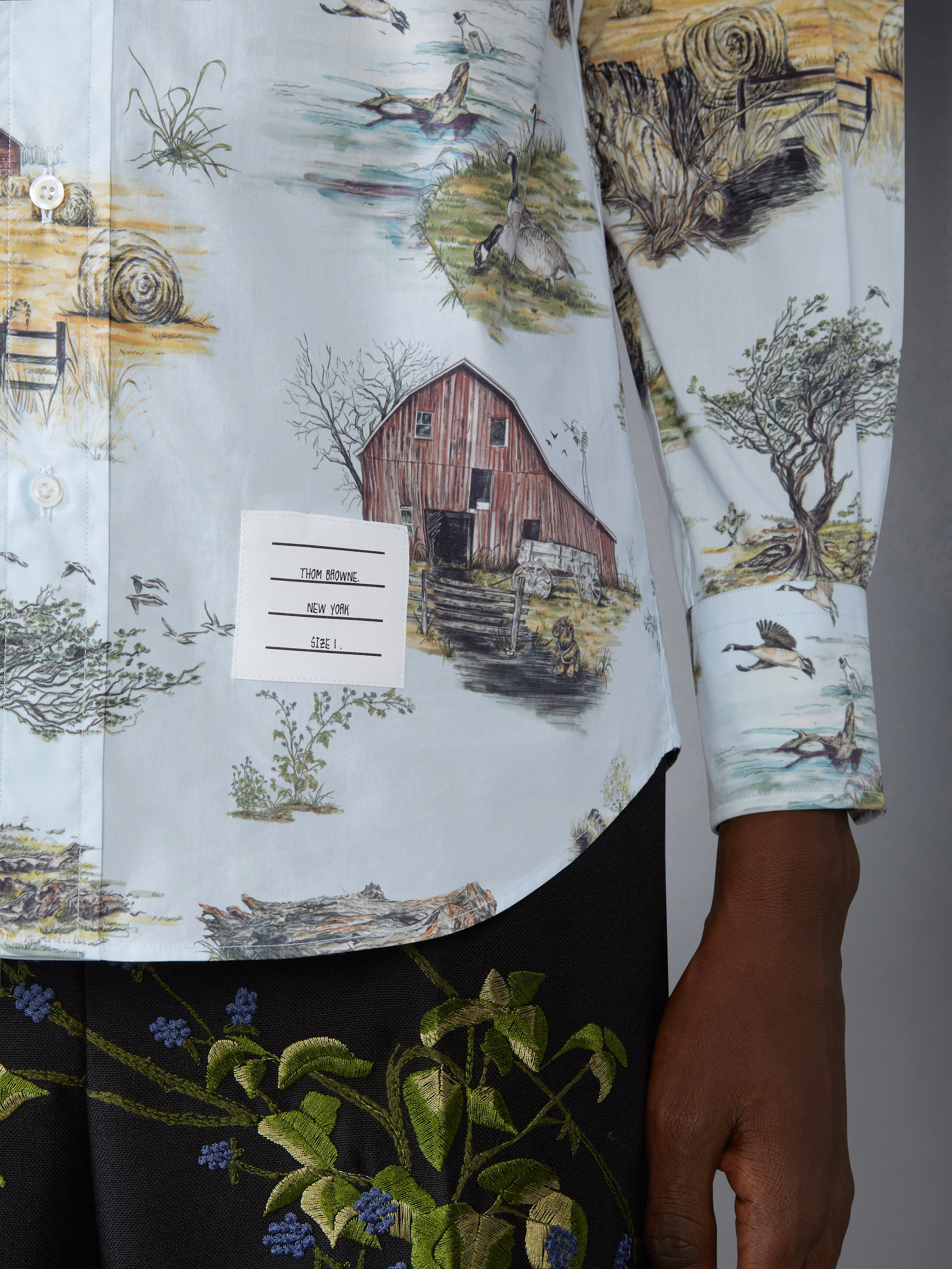 SCENIC TOILE COTTON POPLIN SHIRT - 7