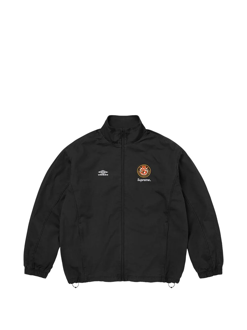 Supreme x Umbro zip-up cotton track jacket - SS26J30 BLACK